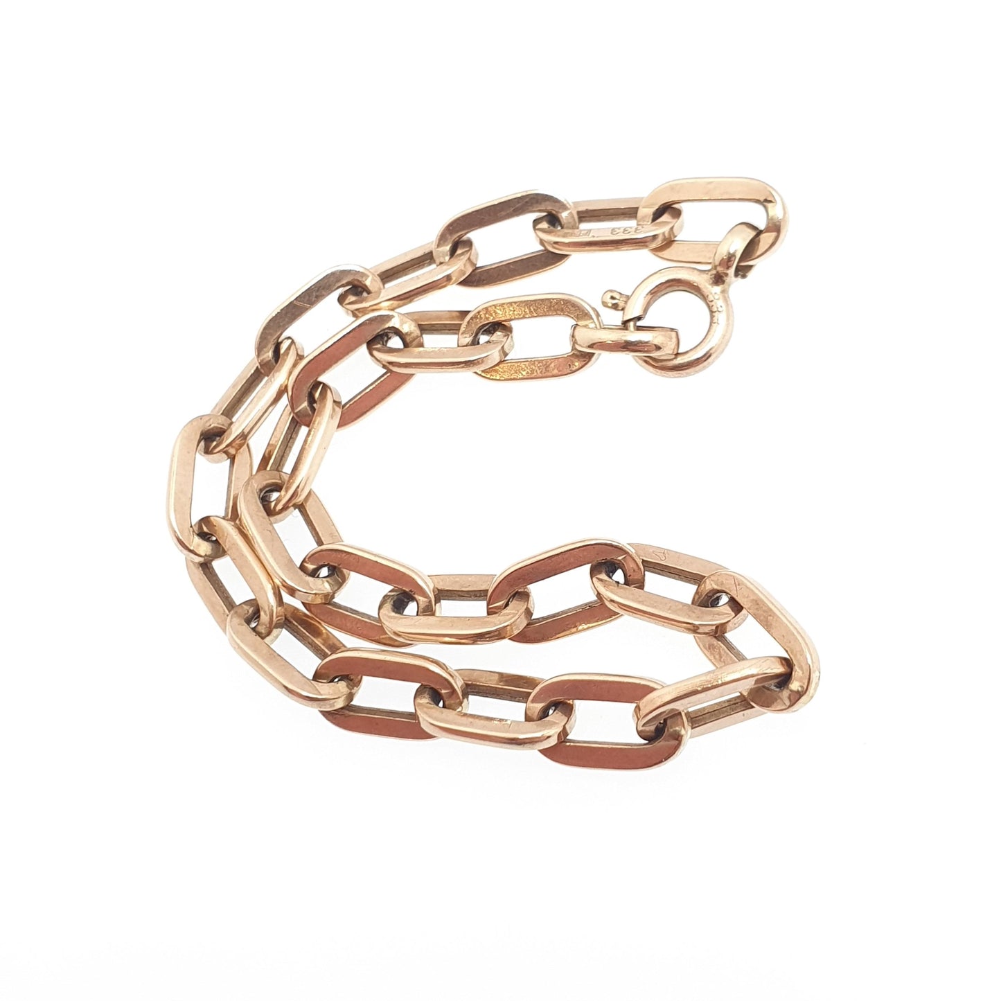 Antique 8ct Gold Anchor Link Bracelet Solid 333 German Friedrich Binder FBM 19cm 6.77g Vintage Mens Womens