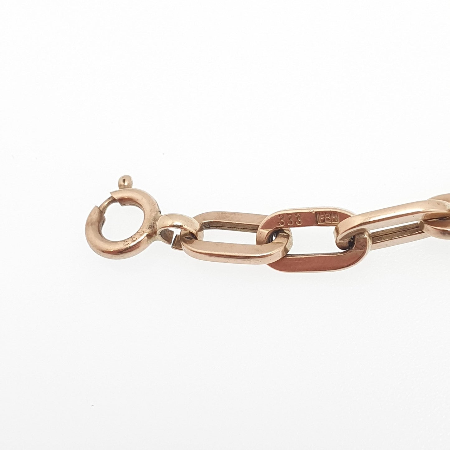 Antique 8ct Gold Anchor Link Bracelet Solid 333 German Friedrich Binder FBM 19cm 6.77g Vintage Mens Womens