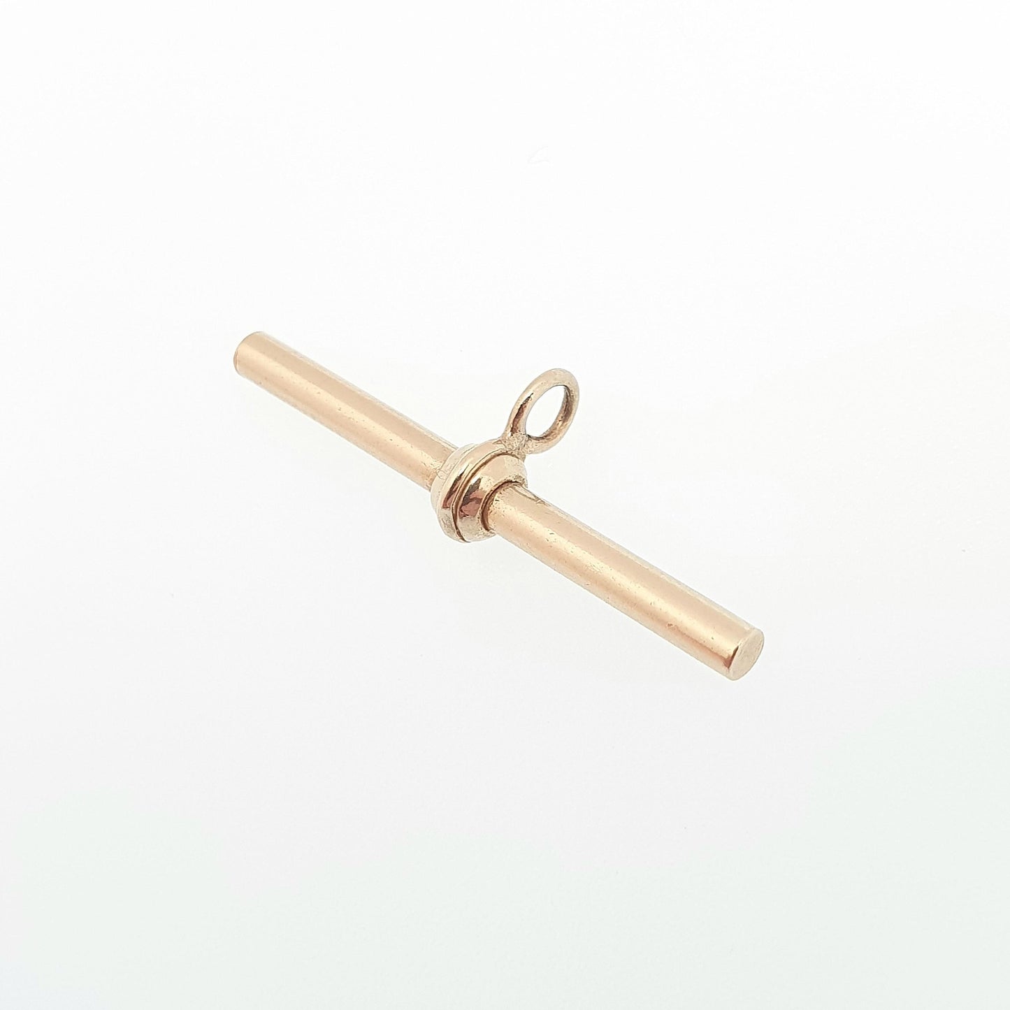 Vintage 9ct Gold T Bar Pendant Fob Necklace Solid 375 9k 9 Carat Albert Chain Jewelry