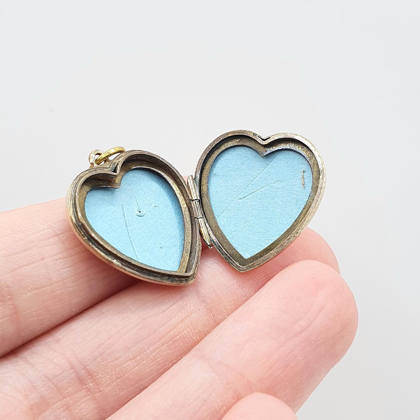 Antique Rolled Gold Heart Locket Gold Filled Art Deco Hand Engraved Pendant Necklace Vintage Jewellery