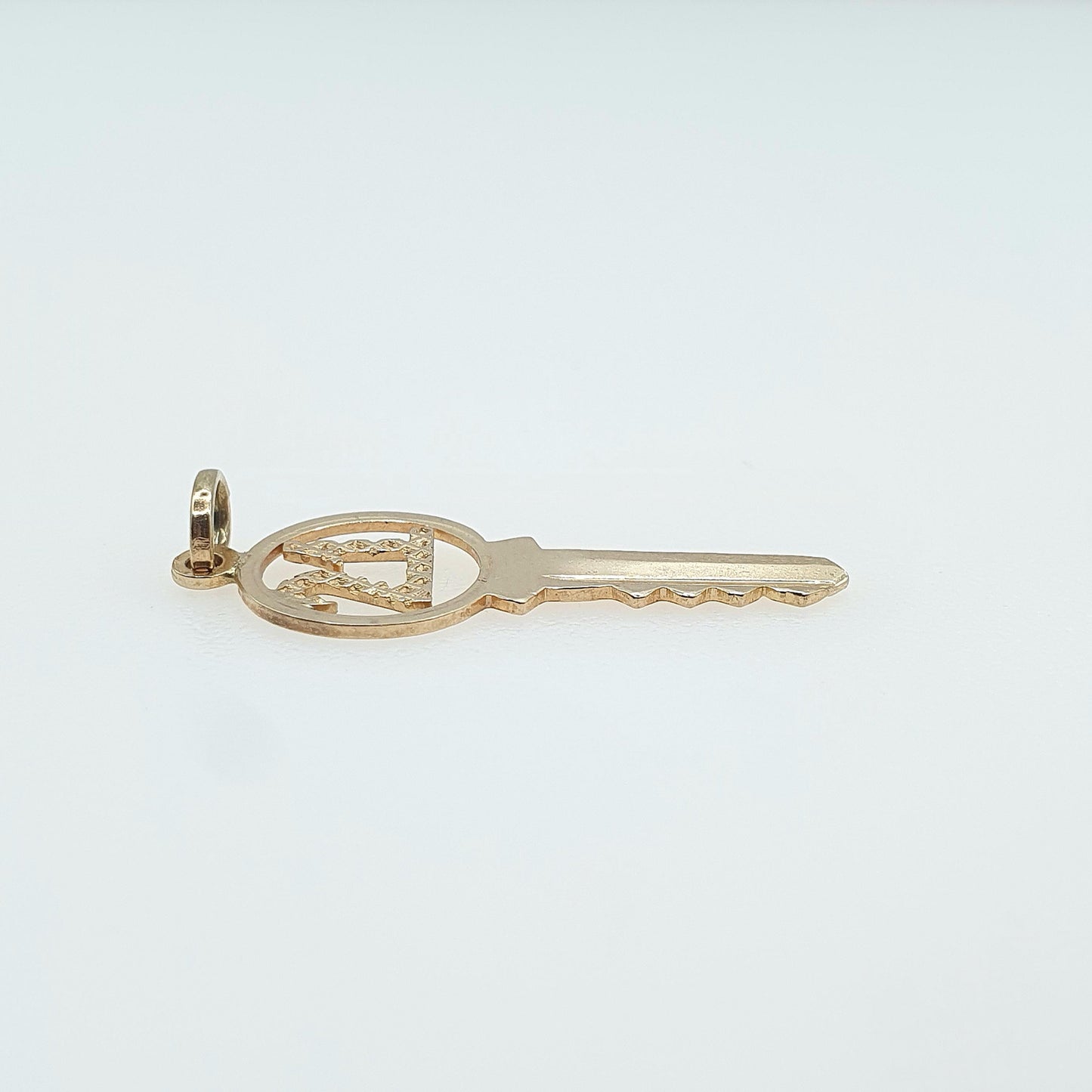 Vintage 9ct Gold 21 Key Pendant Charm 21st Birthday Solid 9k 9kt Necklace Gift Present Mens Womens Jewelry Jewellery