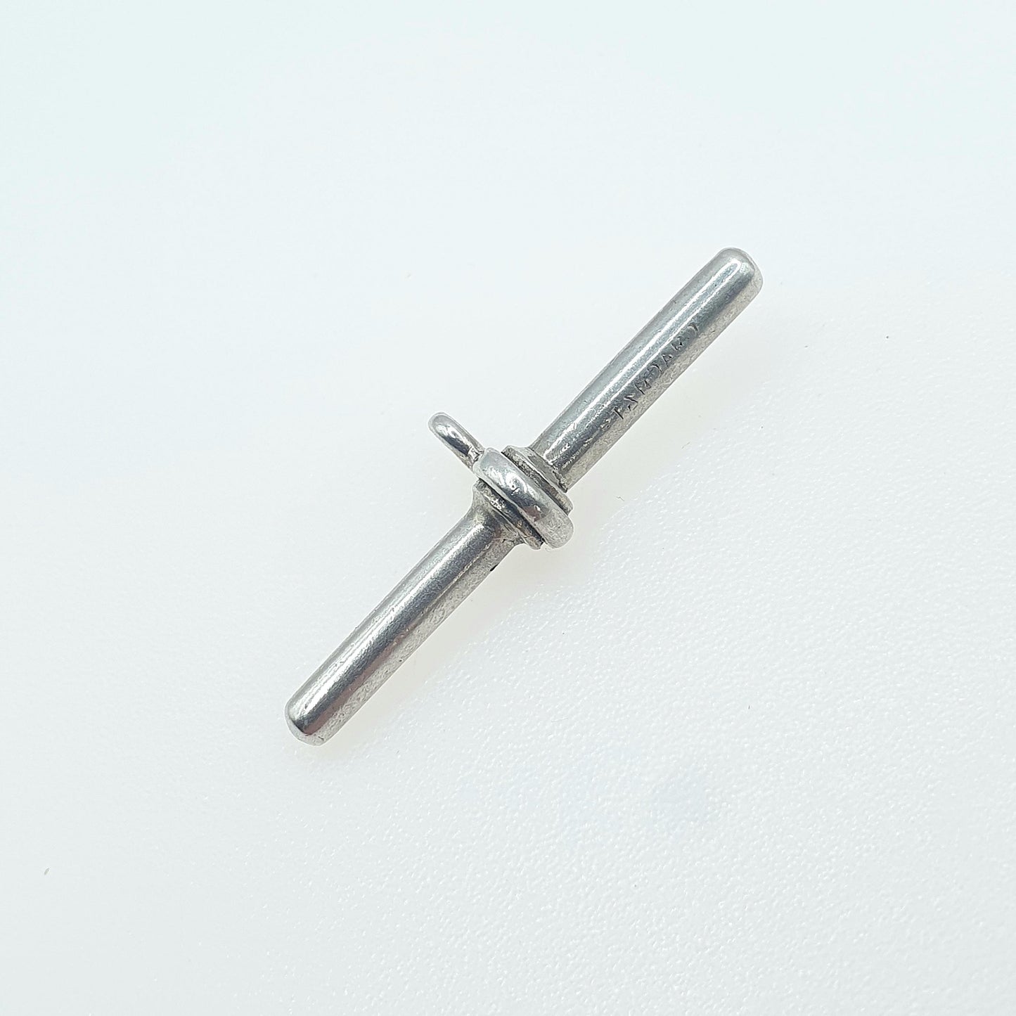 Antique Victorian Solid Silver T Bar Pendant Charm Necklace Unisex Mens Womens Jewelry Jewellery Albert Chain