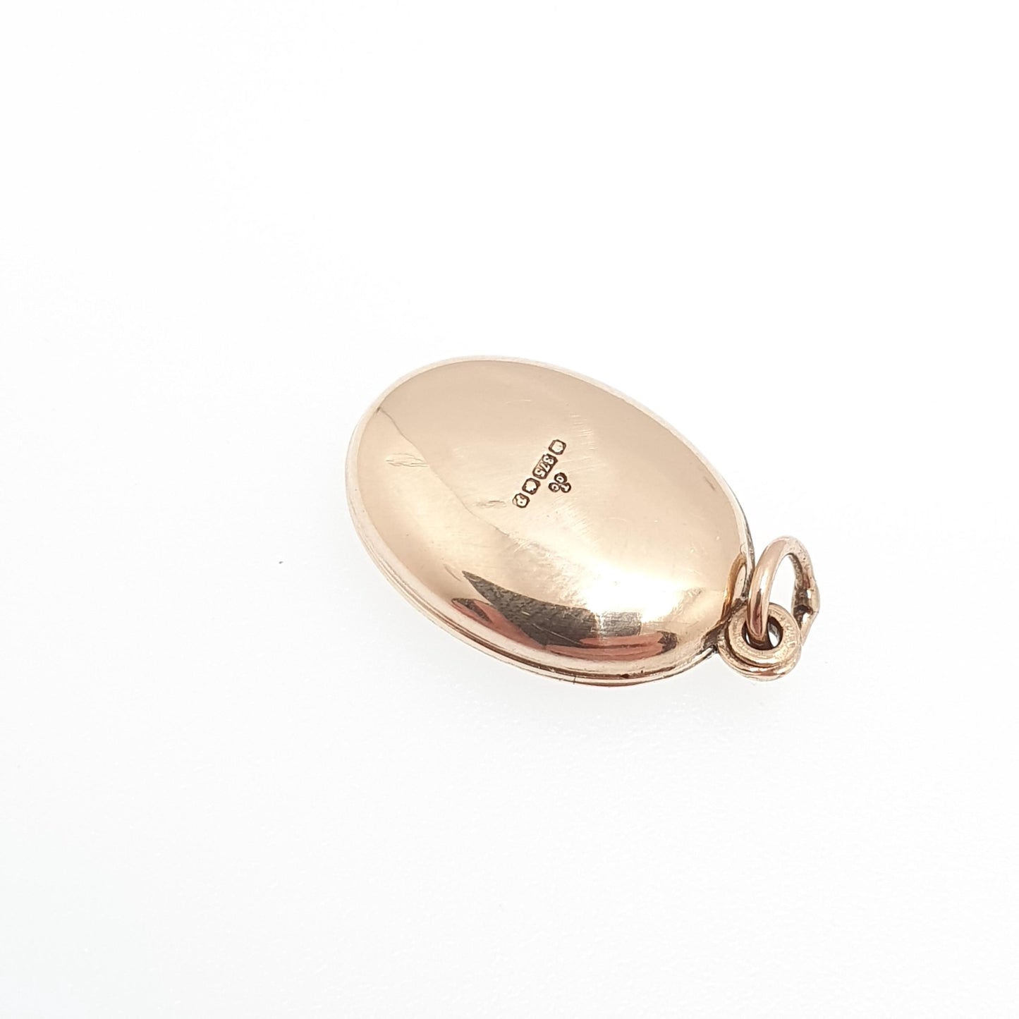 Vintage Solid 9k 9kt Gold Locket Oval All 9ct 9 Carat Small Necklace Engraved Photo Picture Pendant Retro Jewelry Jewellery