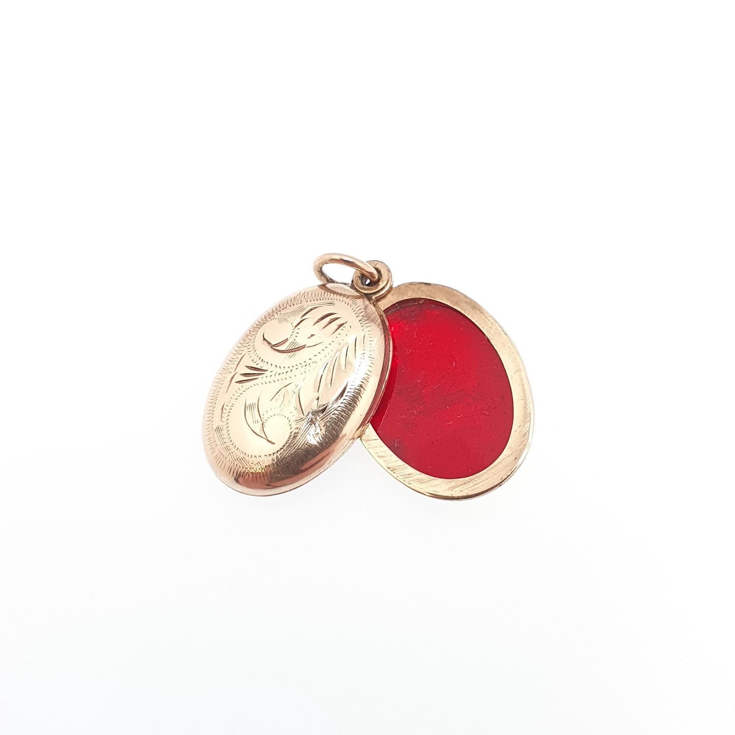 Vintage Solid 9k 9kt Gold Locket Oval All 9ct 9 Carat Small Necklace Engraved Photo Picture Pendant Retro Jewelry Jewellery