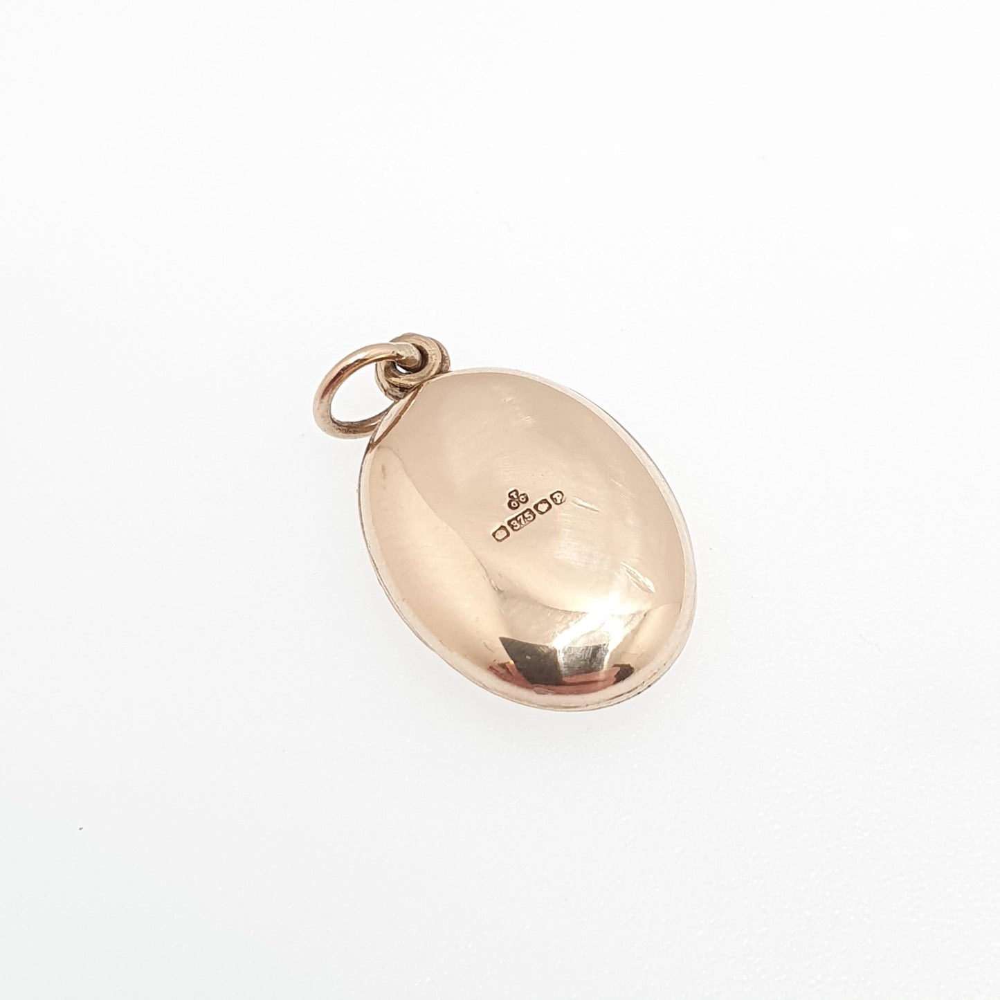 Vintage Solid 9k 9kt Gold Locket Oval All 9ct 9 Carat Small Necklace Engraved Photo Picture Pendant Retro Jewelry Jewellery