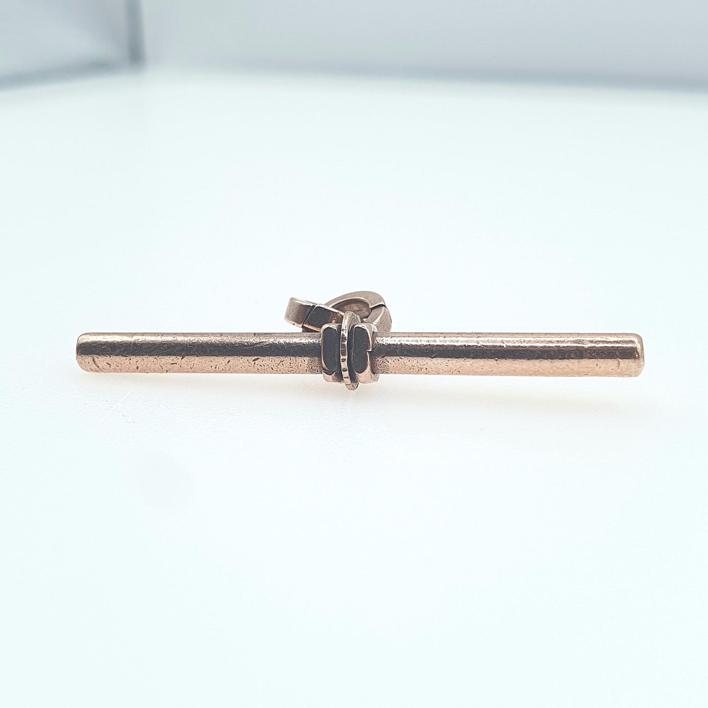 Antique Rose Rolled Gold T Bar Pendant Albert Chain Pocket Watch Gold Filled Charm Vintage Mens Womens Jewelry Jewellery