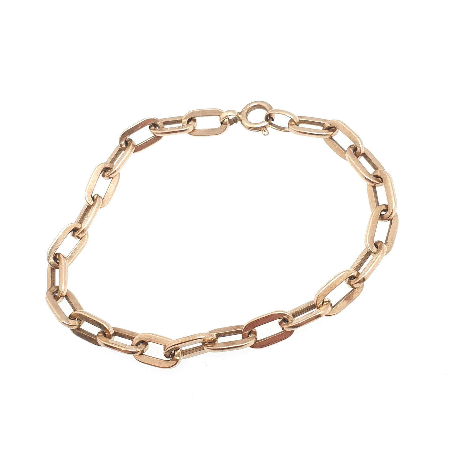 Antique 8ct Gold Anchor Link Bracelet Solid 333 German Friedrich Binder FBM 19cm 6.77g Vintage Mens Womens