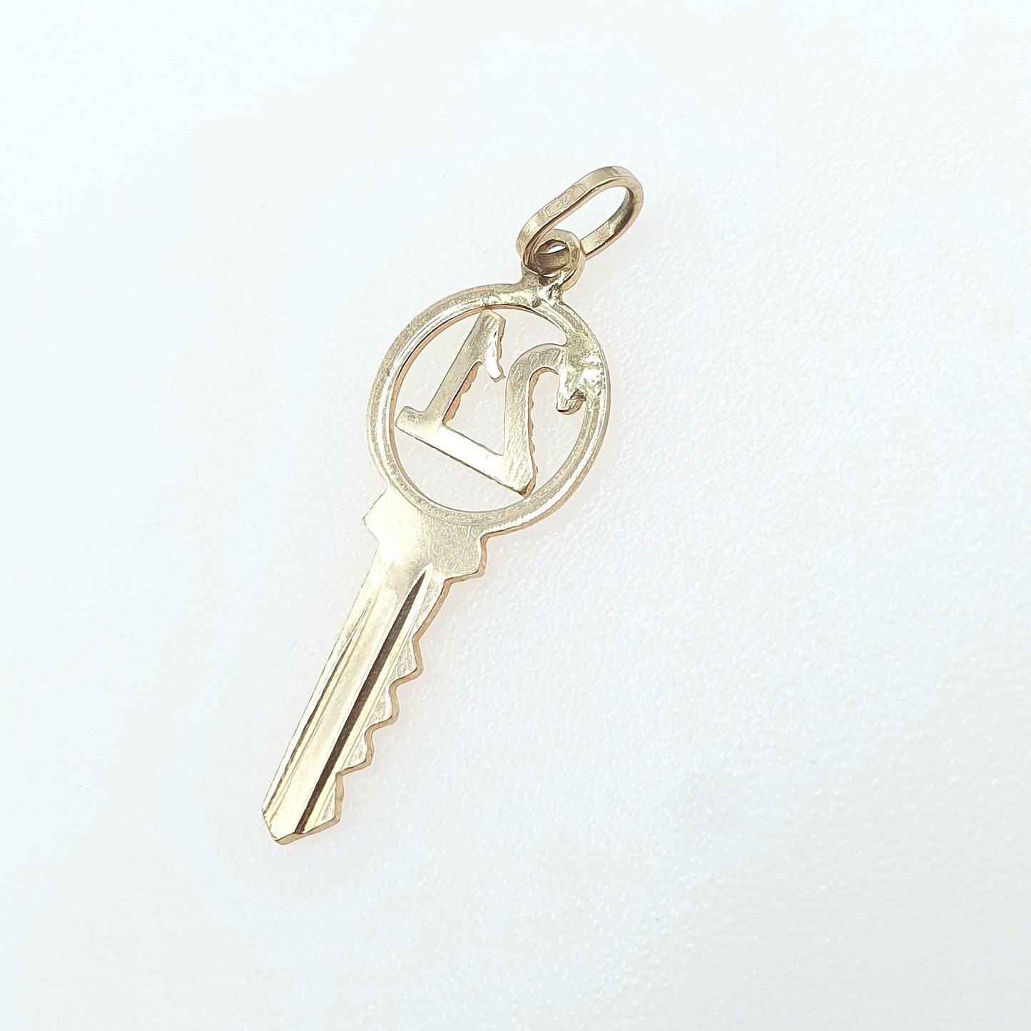 Vintage 9ct Gold 21 Key Pendant Charm 21st Birthday Solid 9k 9kt Necklace Gift Present Mens Womens Jewelry Jewellery