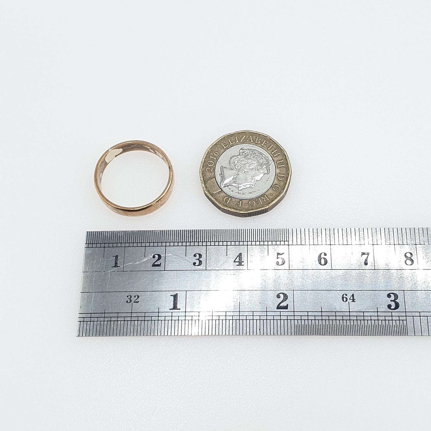 Antique Rolled Gold Band Ring Stacker Stacking Gold Filled Wedding Vintage Mens Womens Jewelry Jewellery UK O US 7