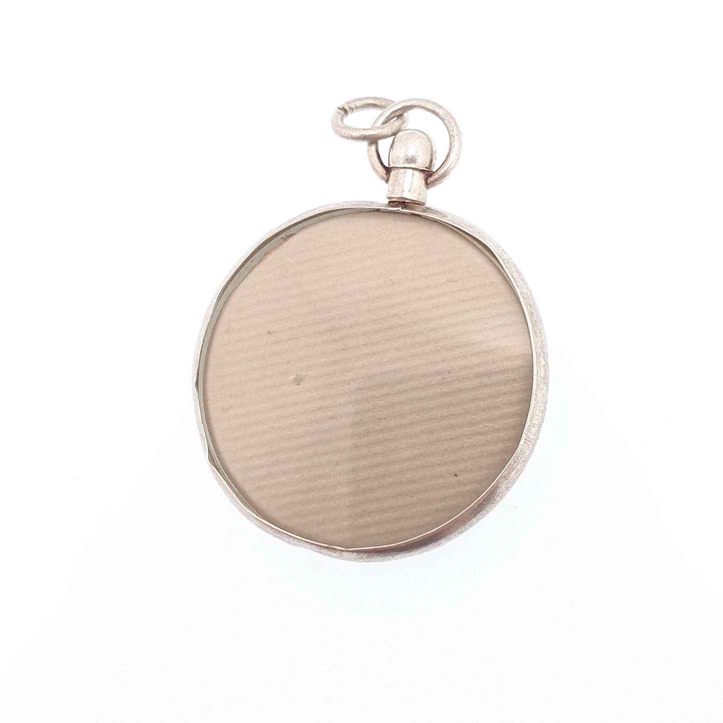 Antique Sterling Silver Locket Pendant Double Sided Large Necklace Picture Photo Vintage Womens Jewelry Jewellery