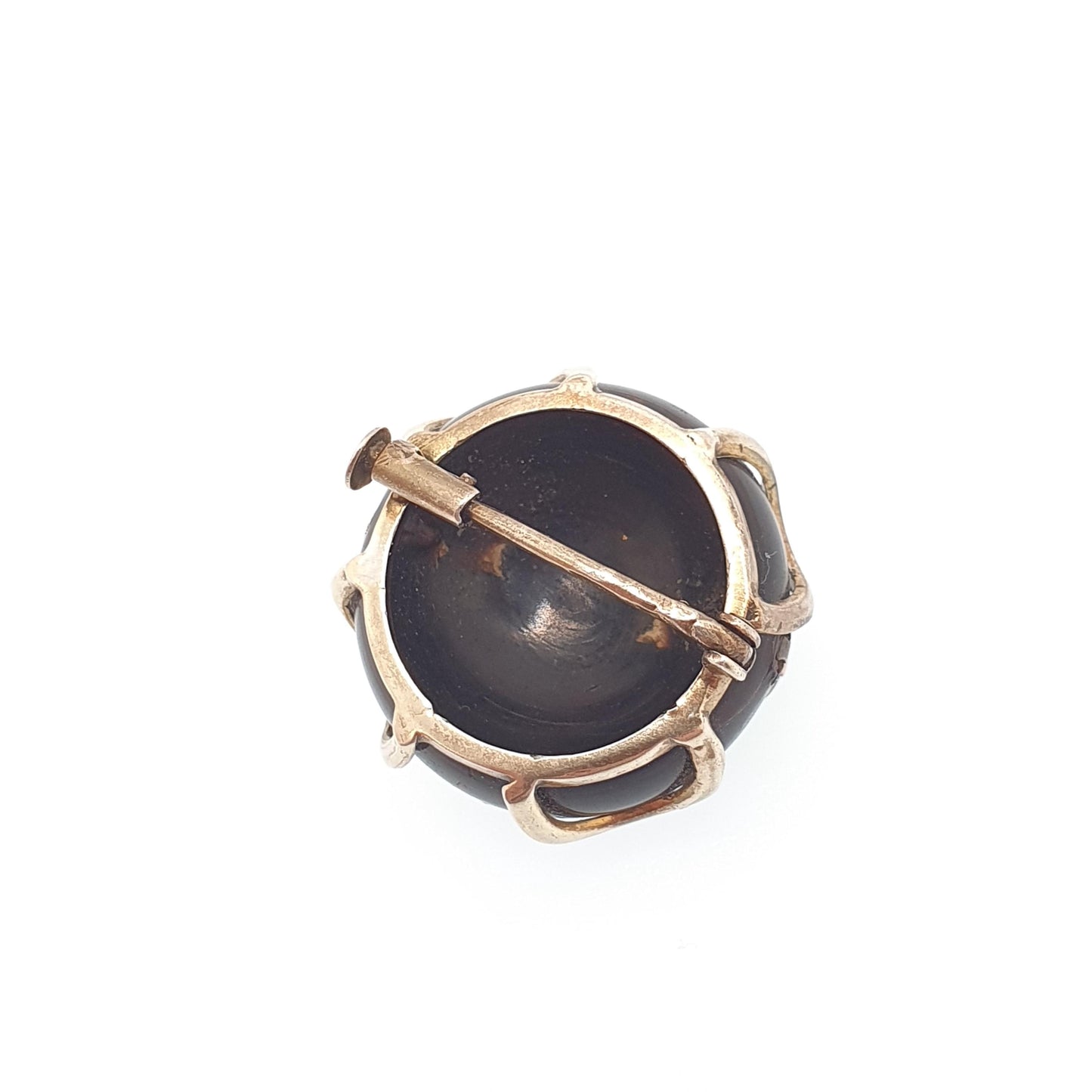 Antique Victorian Multi Coloured Paste Brooch Solid Silver Gold Vermeil French Vintage Womens Jewelry Jewellery