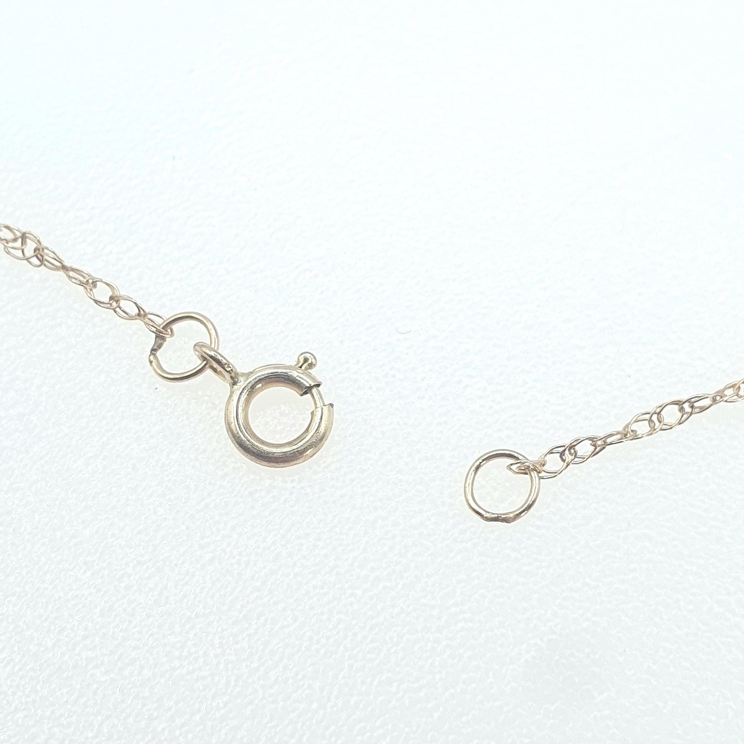 Vintage 9ct Rose Gold Rope Link Chain Necklace Very Fine Dainty Solid 9k 9kt 46cm 18.1” 0.40g Womens Jewelry Jewellery