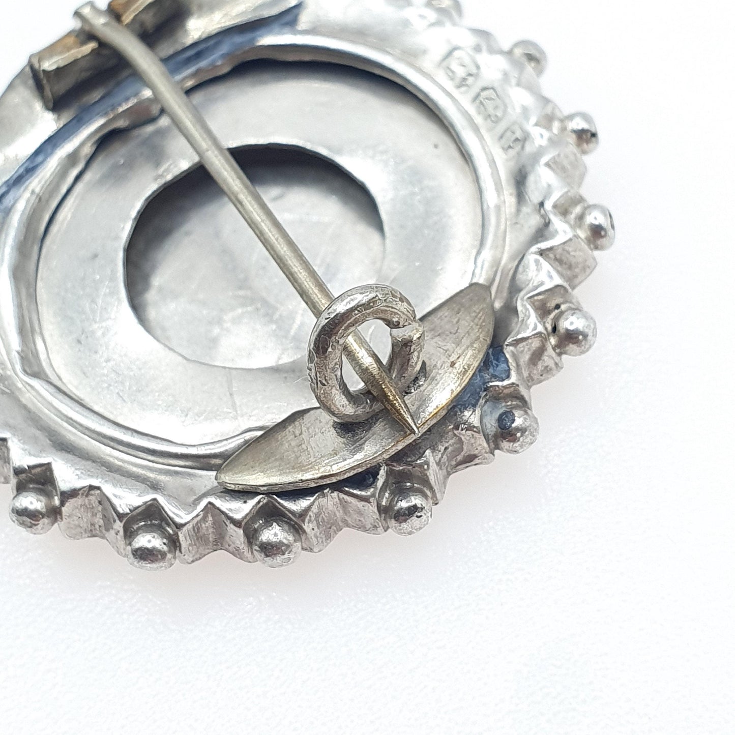 Antique Victorian Sterling Silver Flower Basket Brooch Rose Gold 1885 Hallmark Women Jewellery Jewelry Vintage Mens