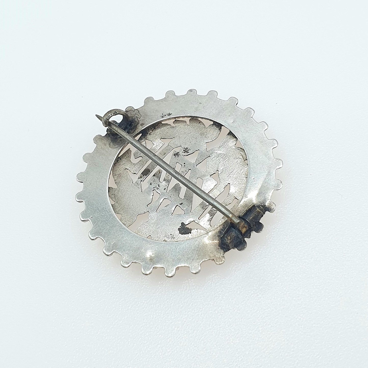 Antique Victorian Sterling Silver LIZZIE Brooch Elizabeth Name Womens Nickname Gift Jewelry Vintage Jewellery