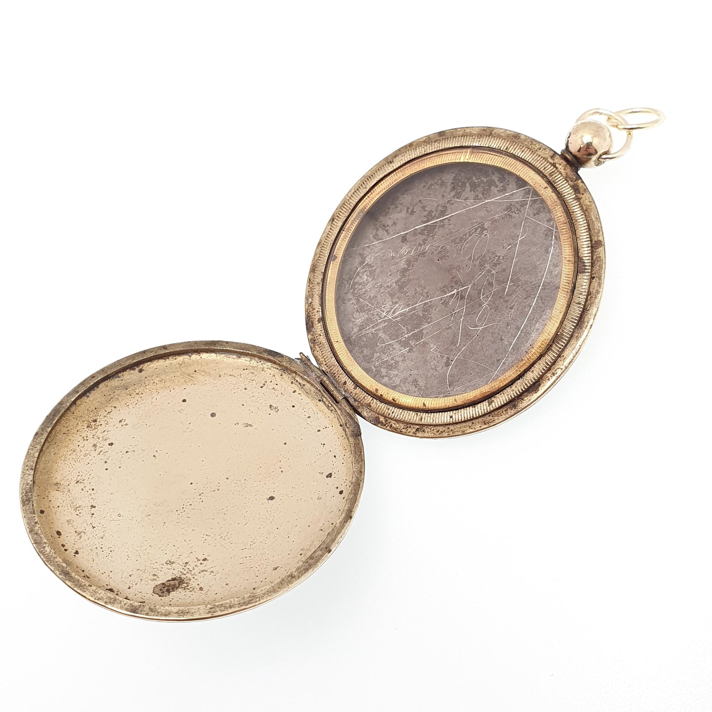 Antique Victorian Rolled Gold Locket Pendant Necklace Engraved Pocket Watch Style Gold Filled Large Big Vintage Jewelry Jewellery