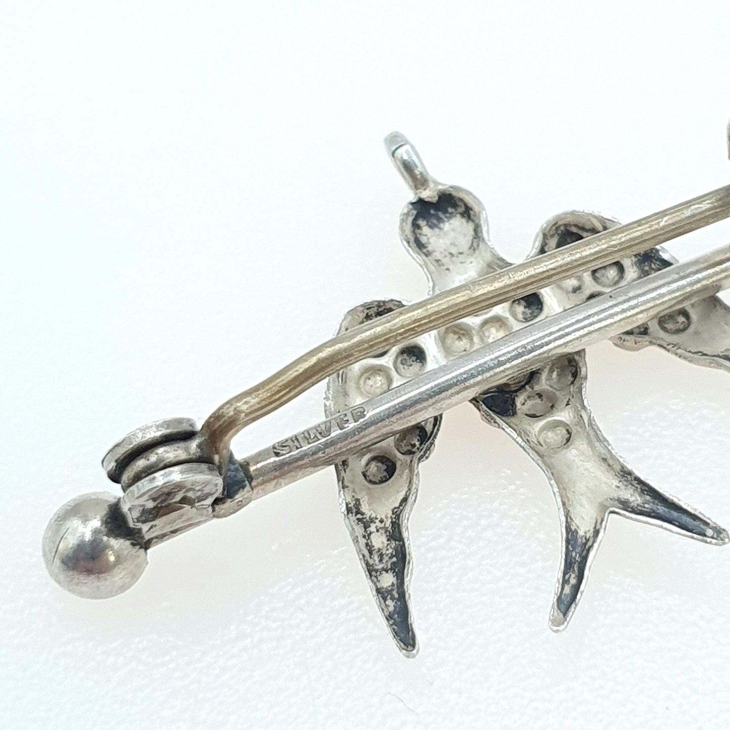 Antique Victorian Solid Silver Bird Brooch Pastry Cutter Swallow Vintage Jewelry Jewellery Mens Womens Unisex