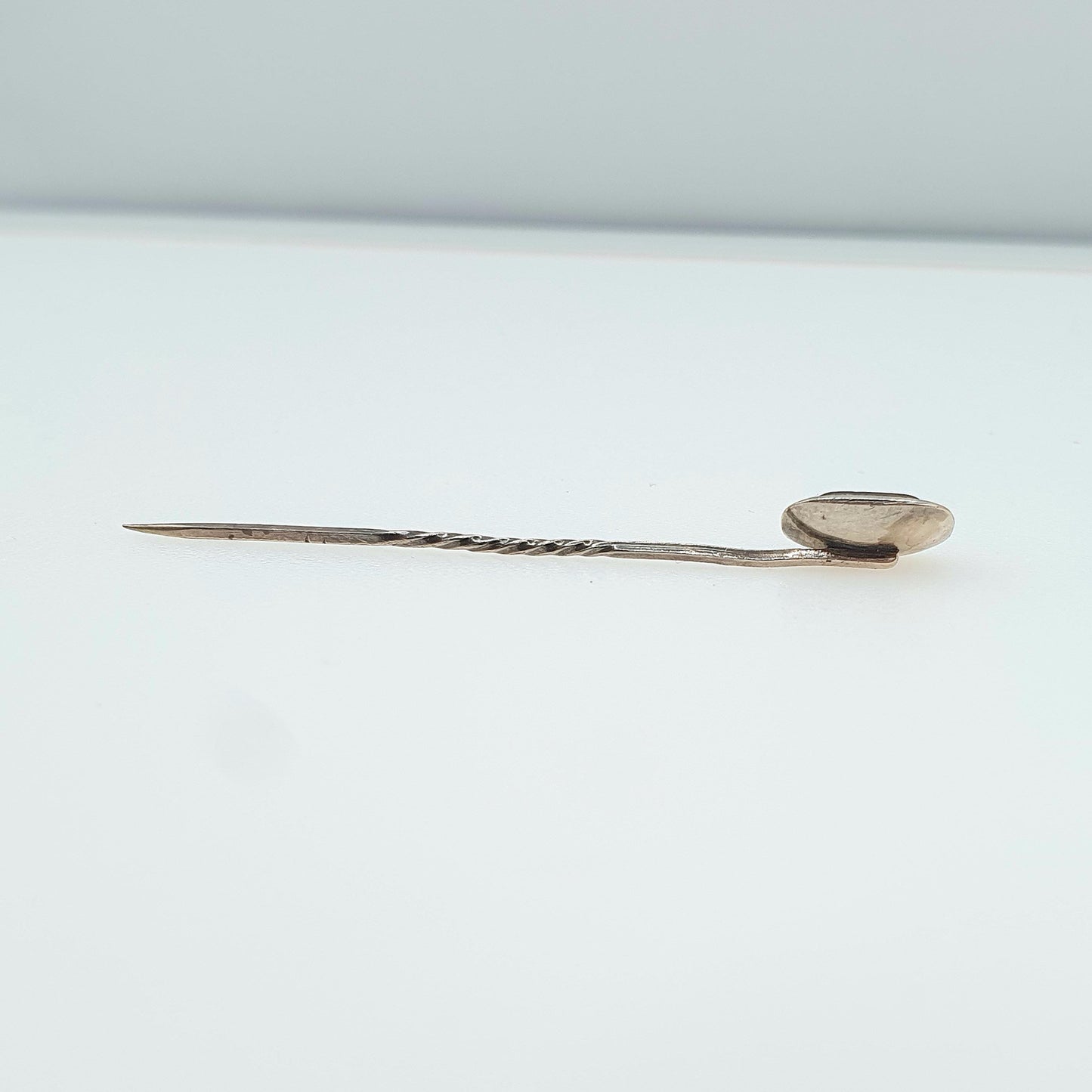 Antique Victorian 9ct Gold Head Mourning Stick Pin Locket with Hair Keepsake Rolled Gold Pin Vintage Womens Jewellery Jewelry