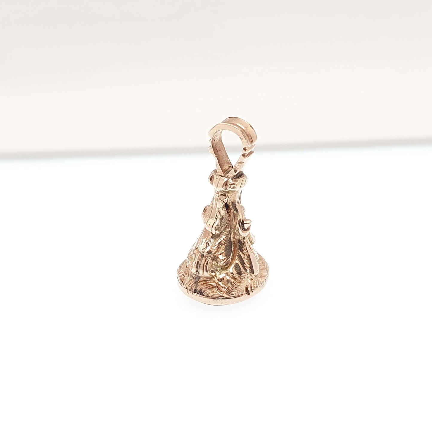 Antique 9ct 9k Gold Citrine Fob Pendant Necklace Victorian Natural Gemstone Albert Orange Quartz Solid 375 Vintage Jewellery Jewelry