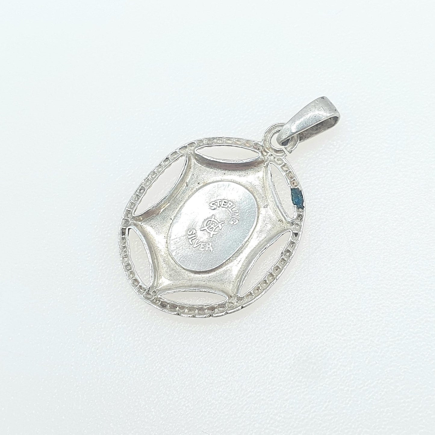 Antique CHARLES HORNER Sterling Silver Pendant Necklace Art Nouveau Sunburst Centre Womens Vintage Jewellery Jewelry