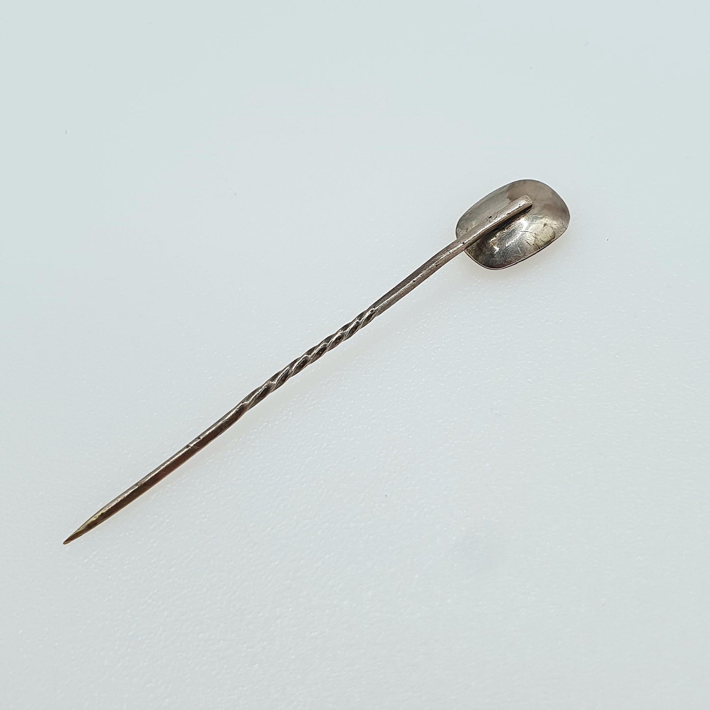 Antique Victorian 9ct Gold Head Mourning Stick Pin Locket with Hair Keepsake Rolled Gold Pin Vintage Womens Jewellery Jewelry
