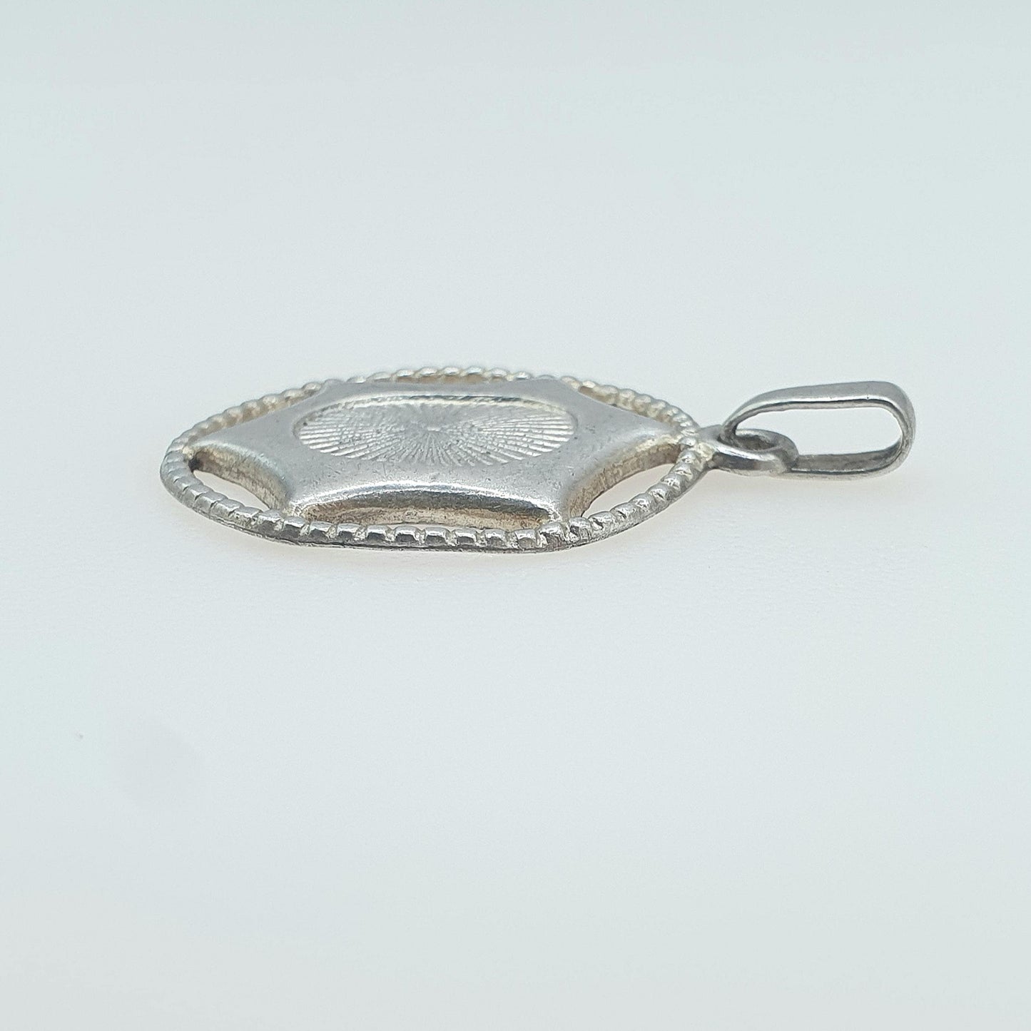 Antique CHARLES HORNER Sterling Silver Pendant Necklace Art Nouveau Sunburst Centre Womens Vintage Jewellery Jewelry