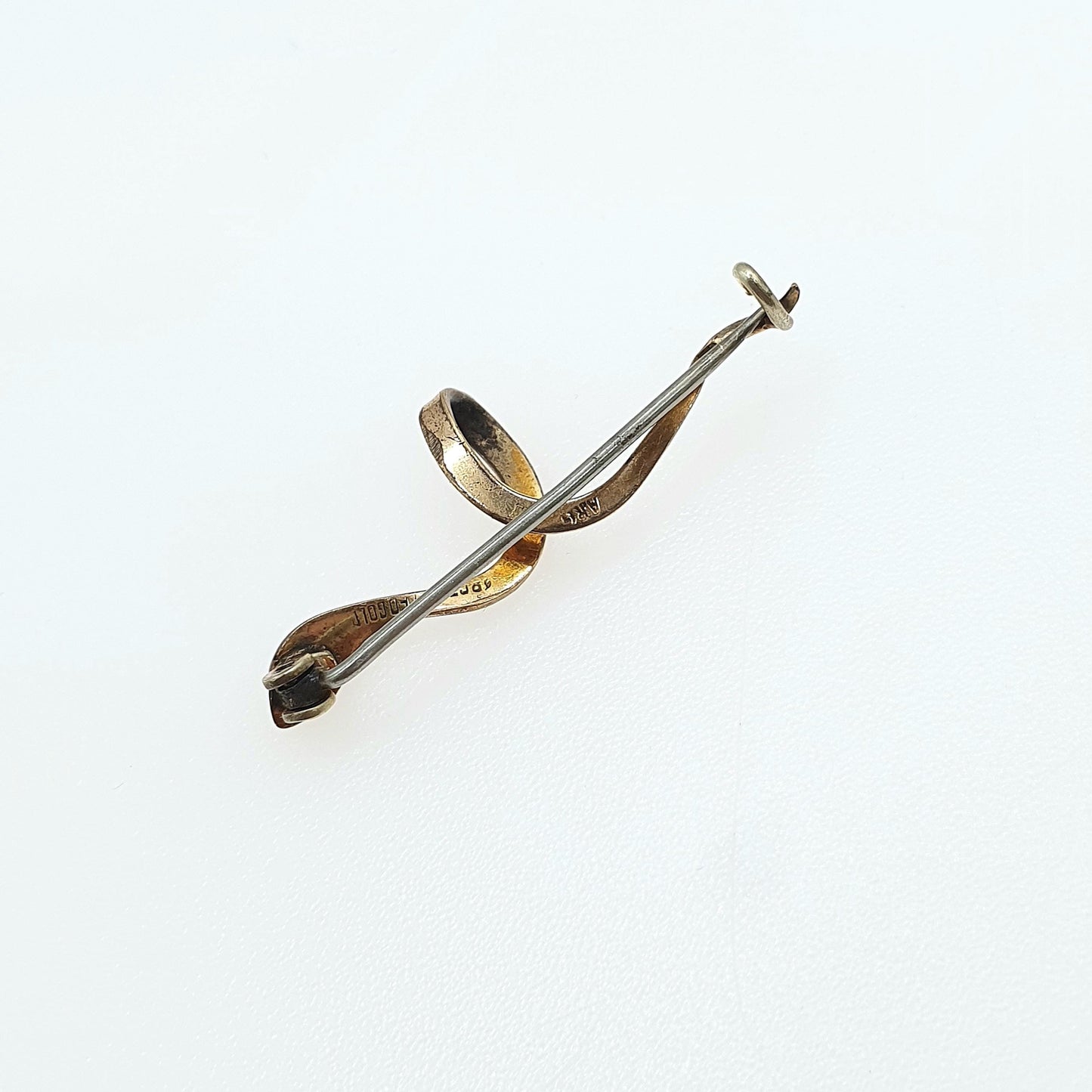 Antique Victorian 18ct Rolled Gold Snake Brooch Ruby and Emerald Paste Vintage Gold Filled Pin Womens Ladies Jewelry Jewellery