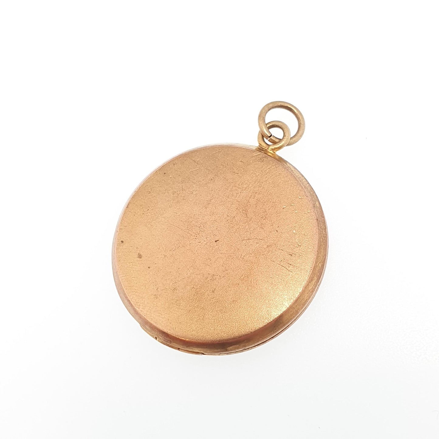 Antique Rolled Gold Diamond Paste Locket Heart Engraved Centre Love Romantic Gold Filled Photo Womens Vintage Jewelry Jewellery