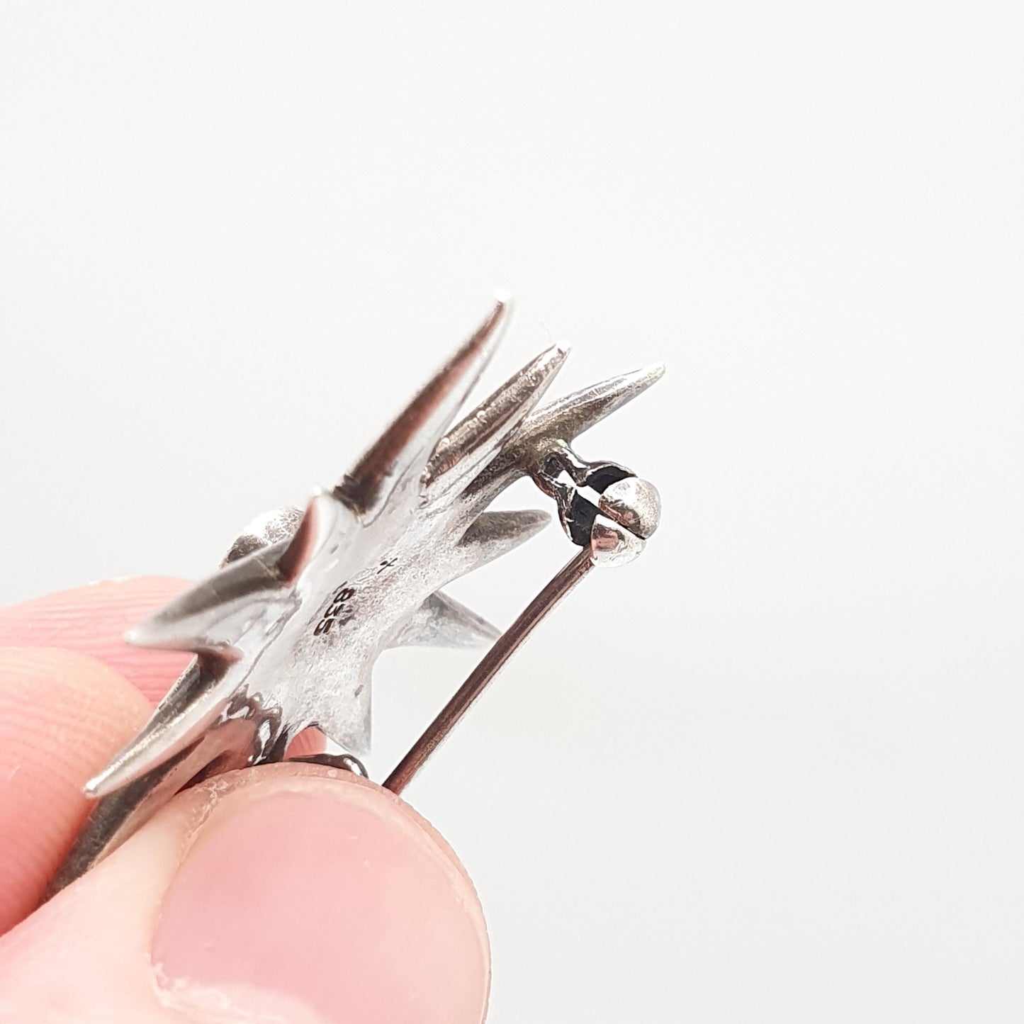 Antique Solid Silver Diamond Paste Star Brooch Victorian Sparkly Pin Celestial Starry Night Fine Jewelry Jewellery Vintage