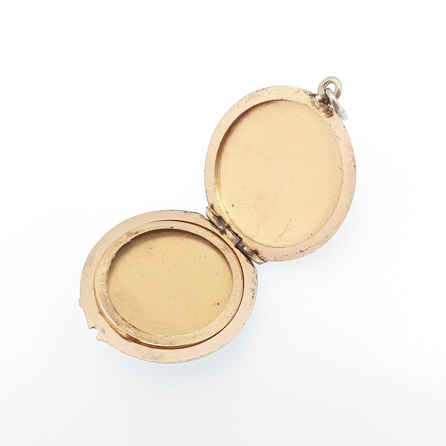 Antique Enamel Solid Silver Locket Purple Guilloche Pendant Necklace Gold Star Edwardian Round Photo Picture Genuine Vintage Jewelry Jewelry