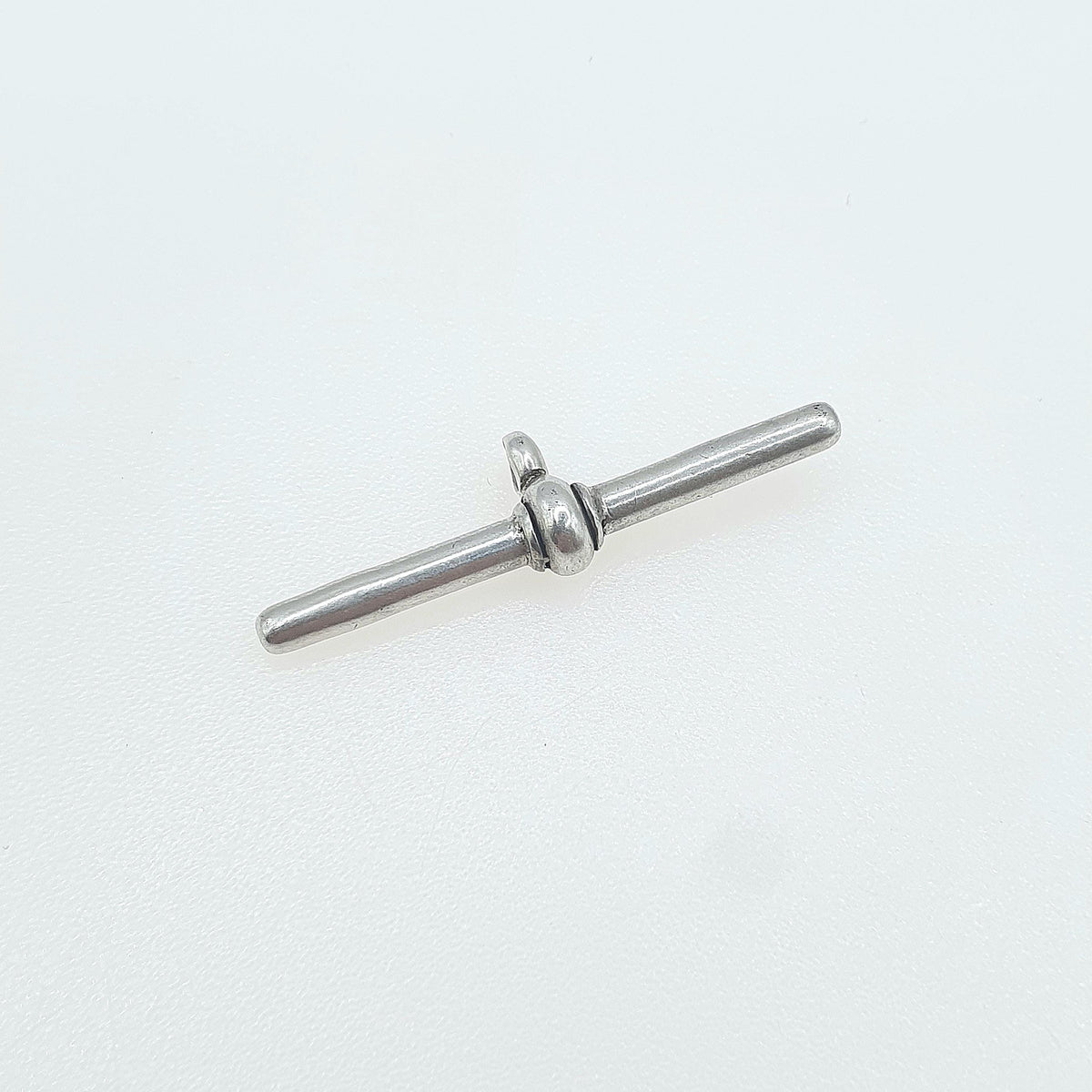 Antique Sterling Silver T Bar Pendant Fob Necklace Albert Chain Fob 1876 Hallmark Vintage Jewelry Jewellery Charm Albertina