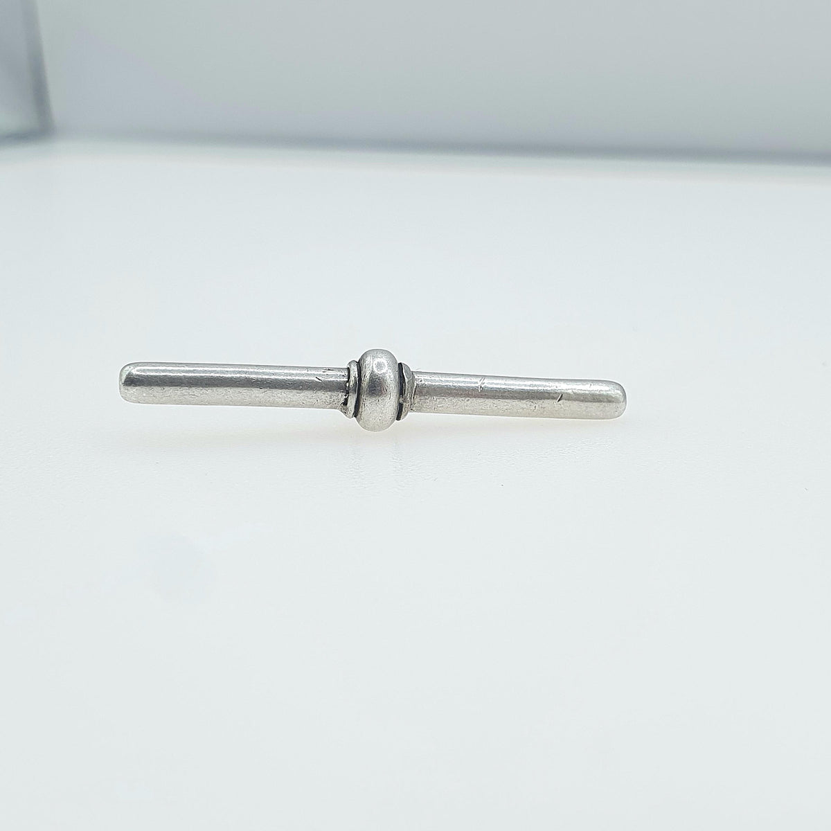 Antique Sterling Silver T Bar Pendant Fob Necklace Albert Chain Fob 1876 Hallmark Vintage Jewelry Jewellery Charm Albertina