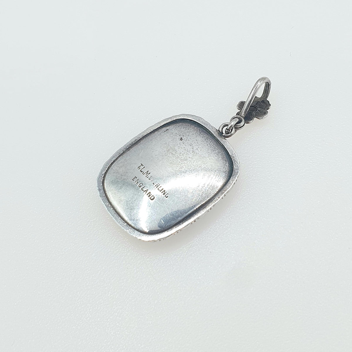 Antique Sterling Silver Butterfly Wing Pendant Palm Beach Necklace TLM Art Deco Morpho Blue Insect Bug Vintage Jewelry Jewellery