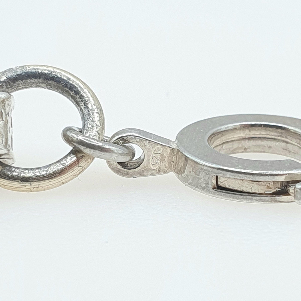 Antique Victorian Solid Silver Albert Chain Bracelet Fancy Link Staple Square Vintage Womens Jewelry Jewellery Mens 12.32g 20cm 7.8”