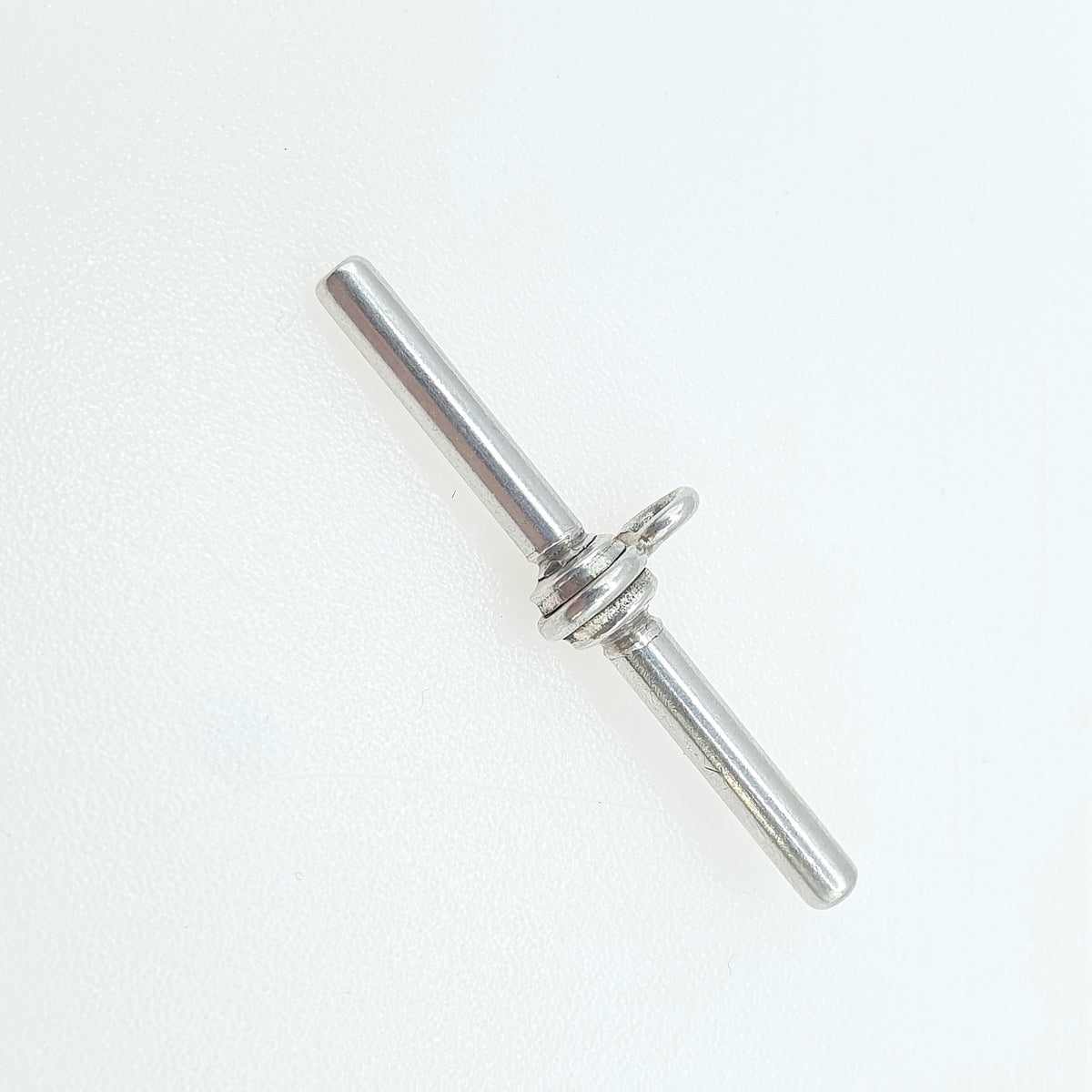Antique Victorian Sterling Silver T Bar Fob Pendant Necklace Albert Chain Solid Unisex Jewelry Jewellery Charm Albertina