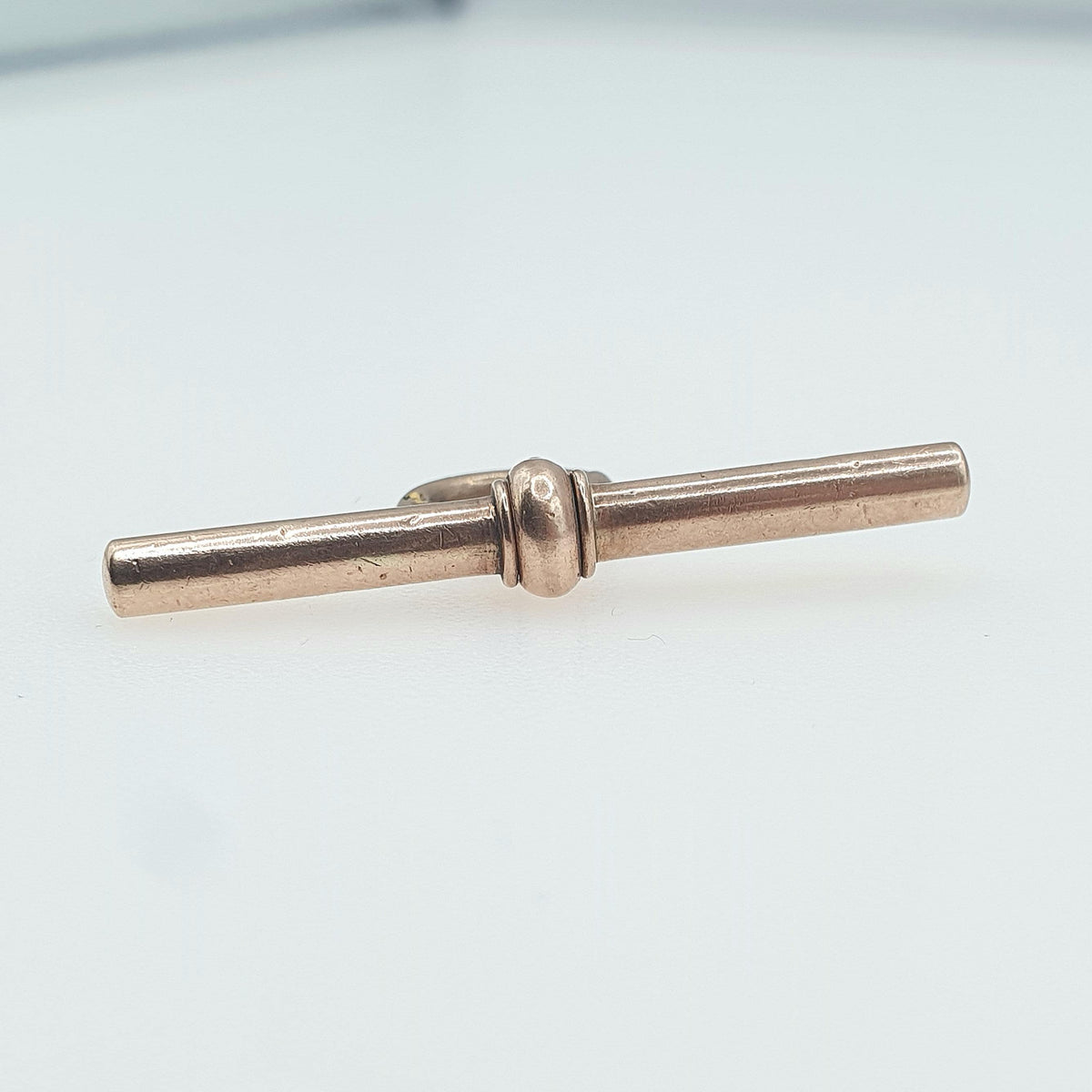 Antique Victorian 9ct Rose Gold T Bar Pendant Albert Chain Solid 9k 9kt Charm Necklace Vintage Jewelry Jewellery Mens Womens