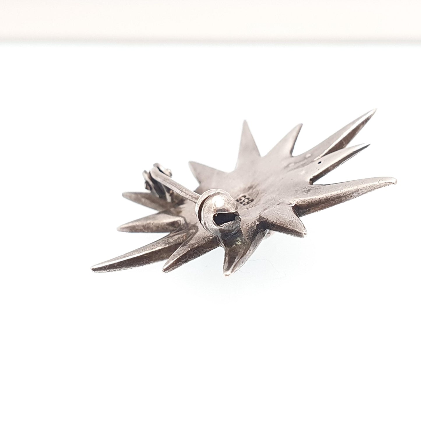 Antique Solid Silver Diamond Paste Star Brooch Victorian Sparkly Pin Celestial Starry Night Fine Jewelry Jewellery Vintage