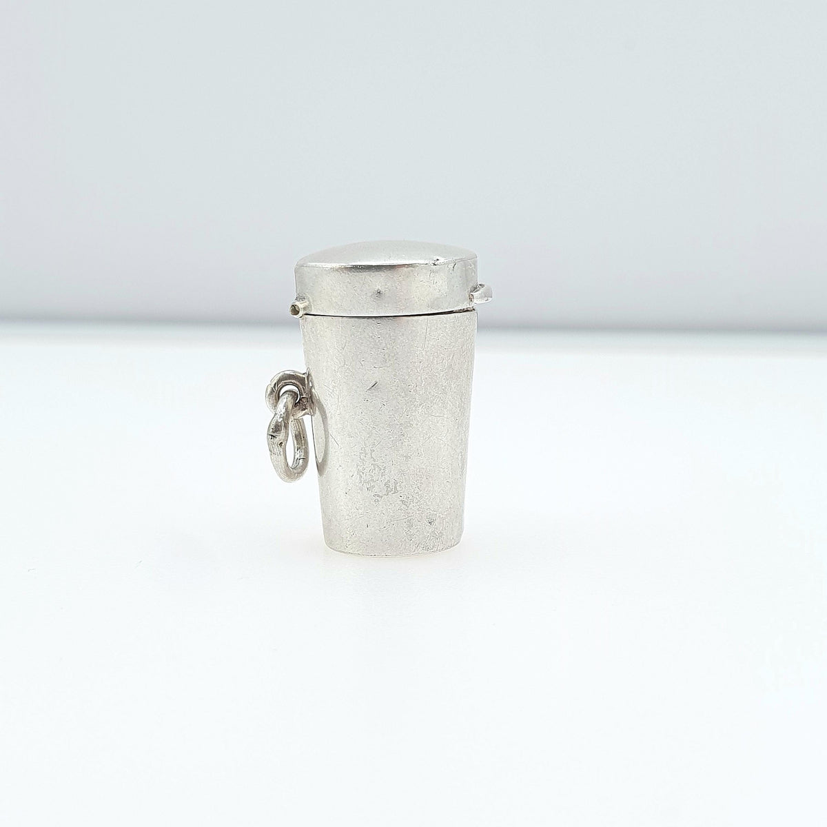 Antique Sterling Silver Cheroot Case Holder Pendant Fob Necklace Cylinder Holder 1903 Hallmark Smoking Vintage Unisex Jewellery Jewelry