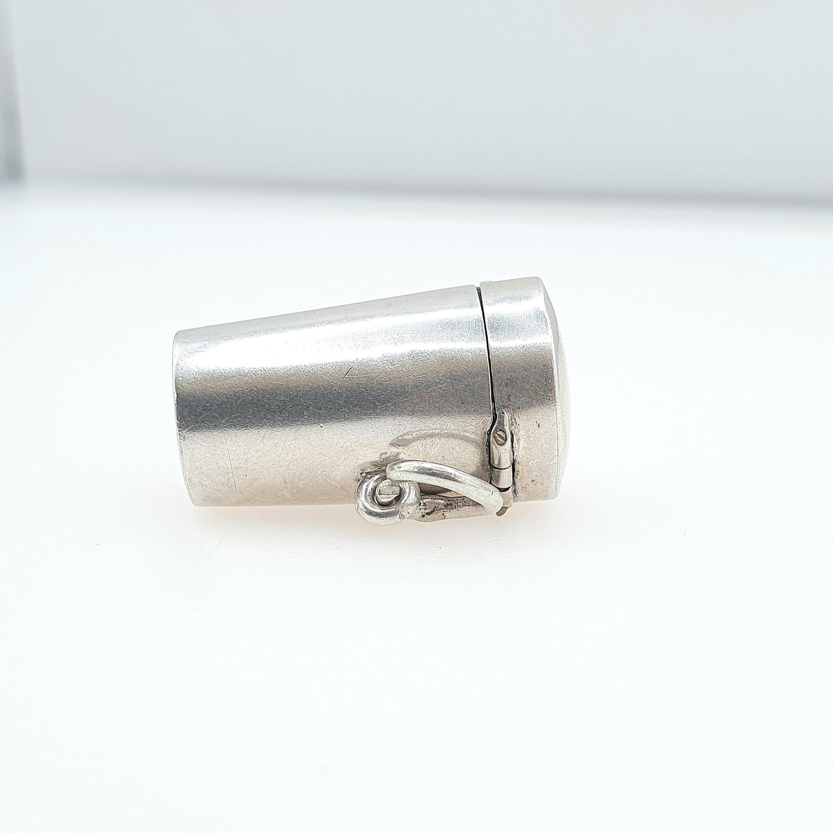 Antique Sterling Silver Cheroot Case Holder Pendant Fob Necklace Cylinder Holder 1903 Hallmark Smoking Vintage Unisex Jewellery Jewelry