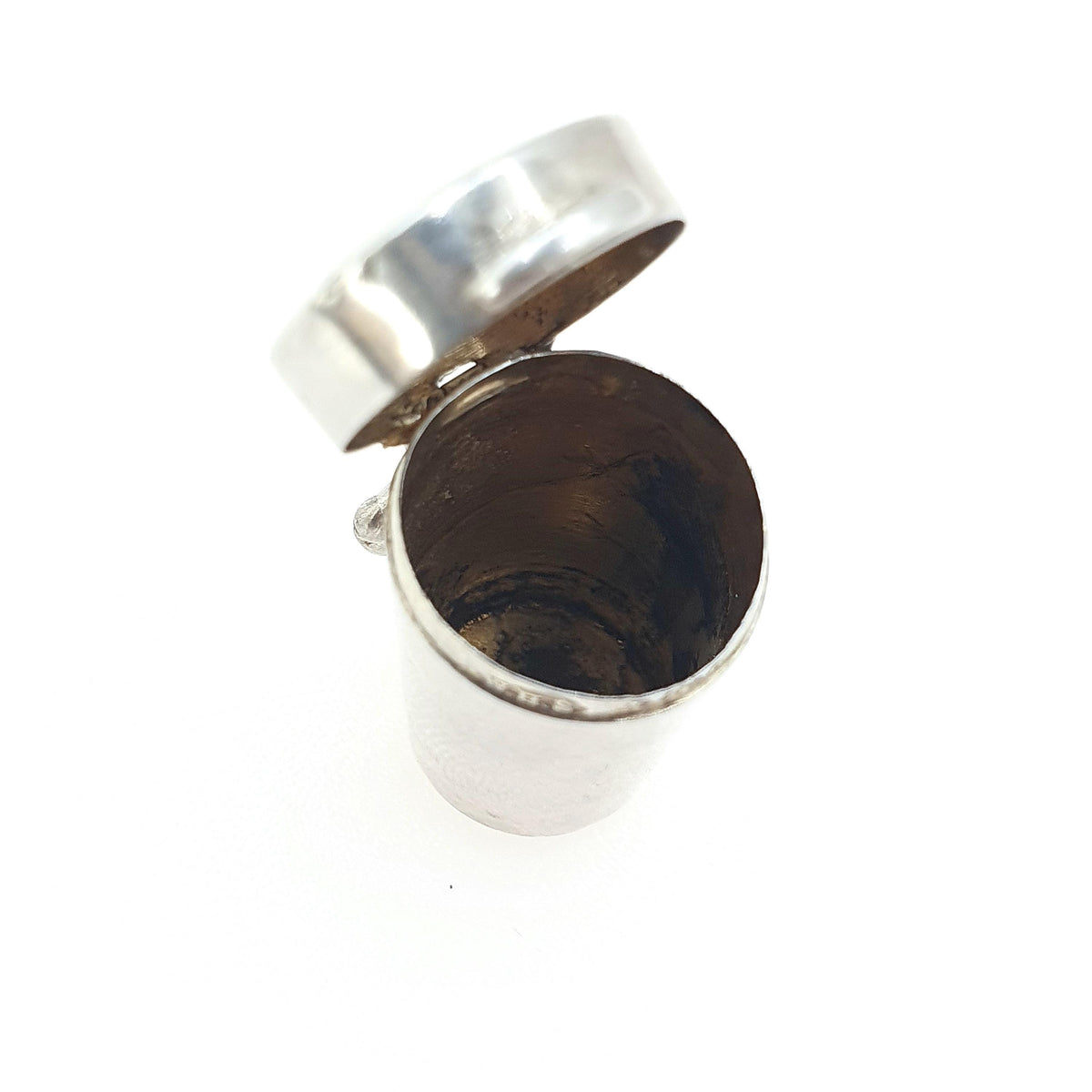 Antique Sterling Silver Cheroot Case Holder Pendant Fob Necklace Cylinder Holder 1903 Hallmark Smoking Vintage Unisex Jewellery Jewelry