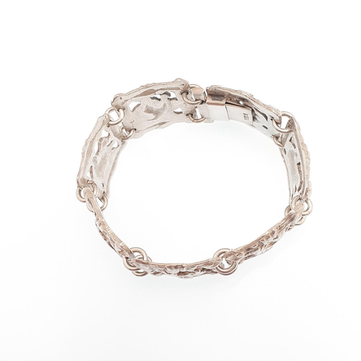 Antique Solid Silver Four Evangelists Bracelet Christian Matthew Mark Luke John Religious 830S Scandinavian Mens Womens Jewelry Jewellery