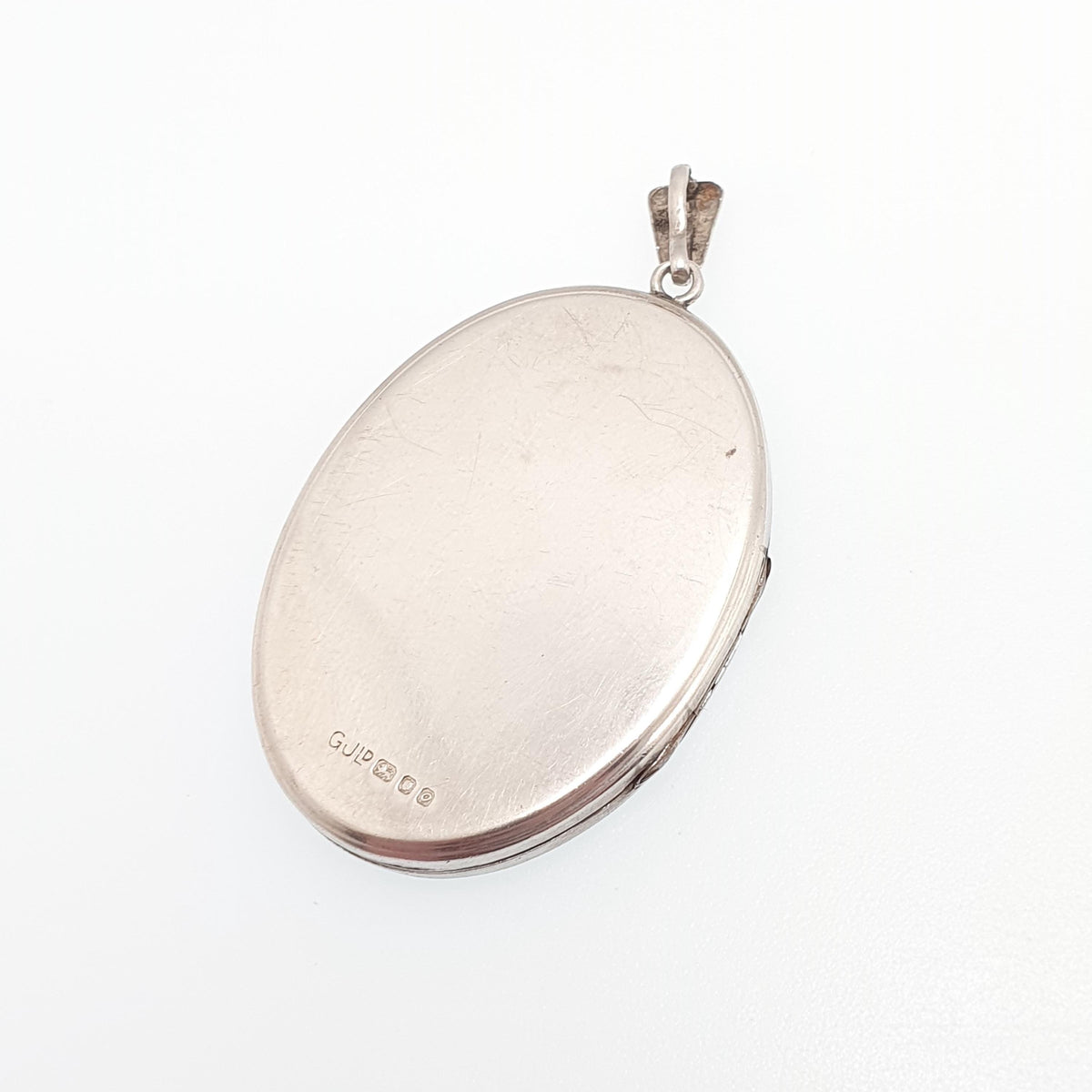 Vintage GEORG JENSEN Sterling Silver Locket Very Large Big 1969 Hallmark Engraved Necklace Pendant Picture Photo Womens Jewelry Jewellery