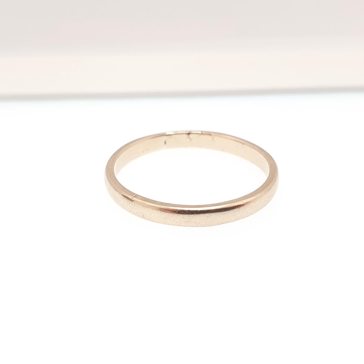 Vintage 9ct 9kt Gold Band Ring Mens Wedding Solid 375 9k Thin Fine Large Size Yellow Jewelry Jewellery UK W US 11