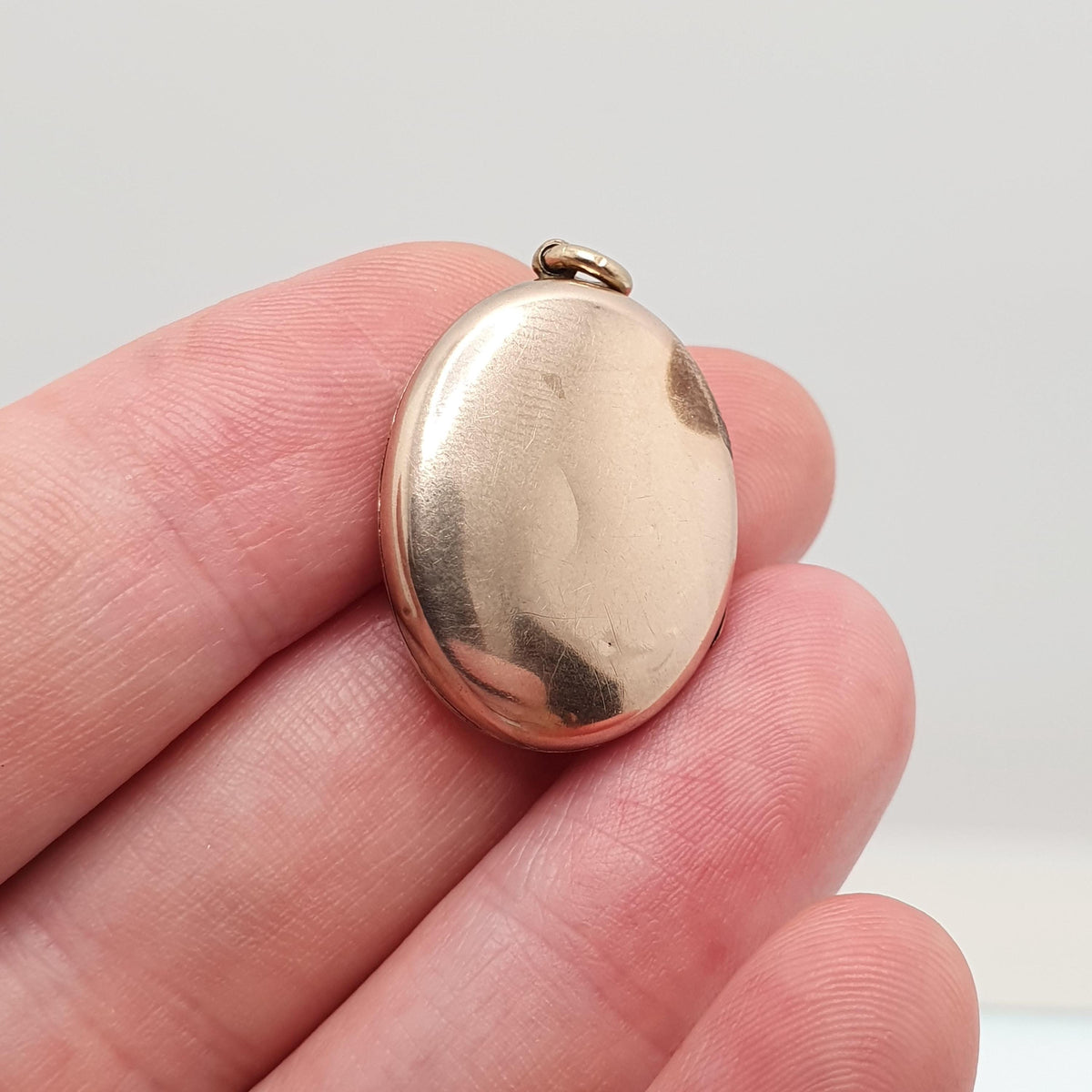 Antique 9ct Gold Ruby Paste Locket Seed Pearl 9k Back & Front Victorian Oval Pendant Picture Photo Vintage Jewelry Jewellery