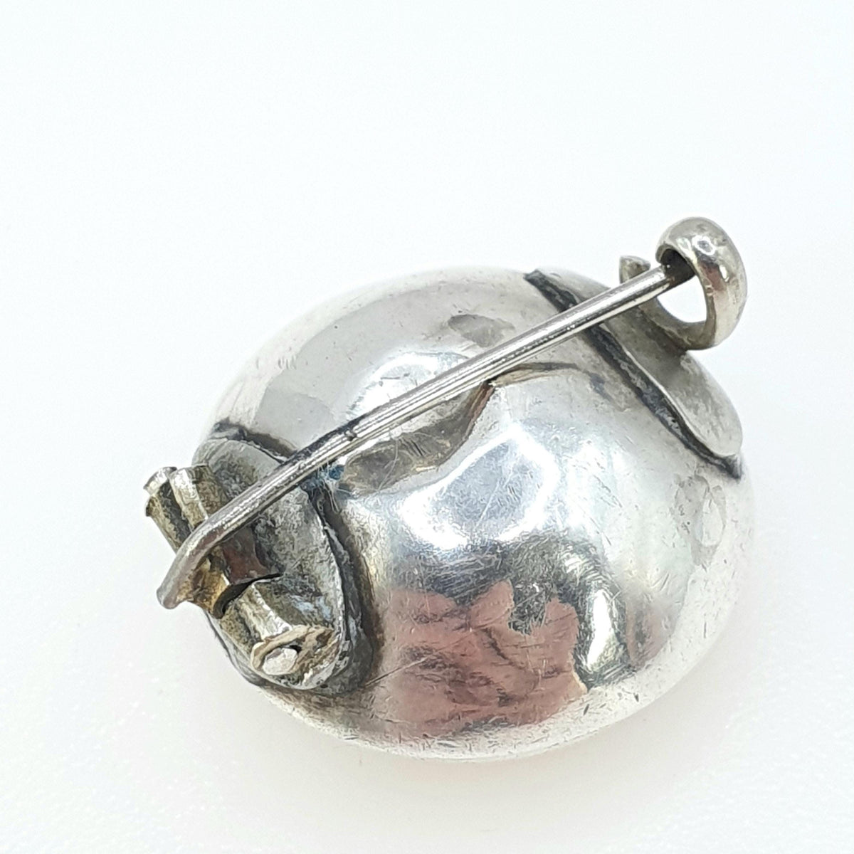 Antique Georgian Solid Silver Citrine Brooch Large Foiled Gemstone Genuine Quartz Early 1800s Vintage Womens Jewelry Jewellery