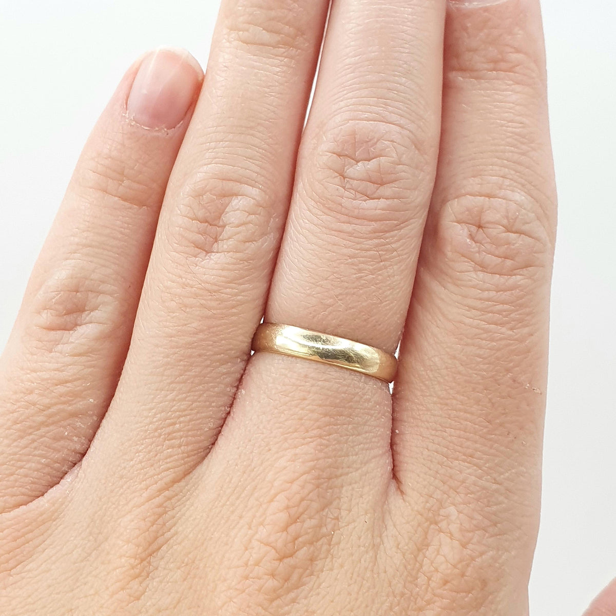 Vintage 9ct Gold Wedding Band Ring Solid 9k 9kt Stacking Stacker Yellow 375 Mens Womens Jewelry Jewellery UK N.5 or US 7