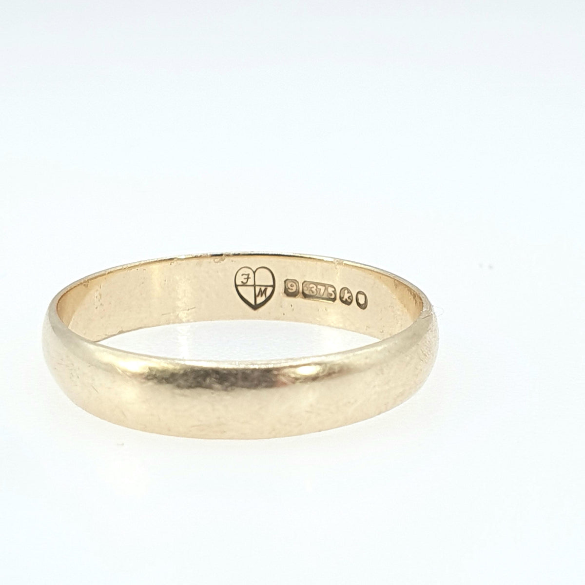 Vintage 9ct Gold Wedding Band Ring Solid 9k 9kt Stacking Stacker Yellow 375 Mens Womens Jewelry Jewellery UK N.5 or US 7