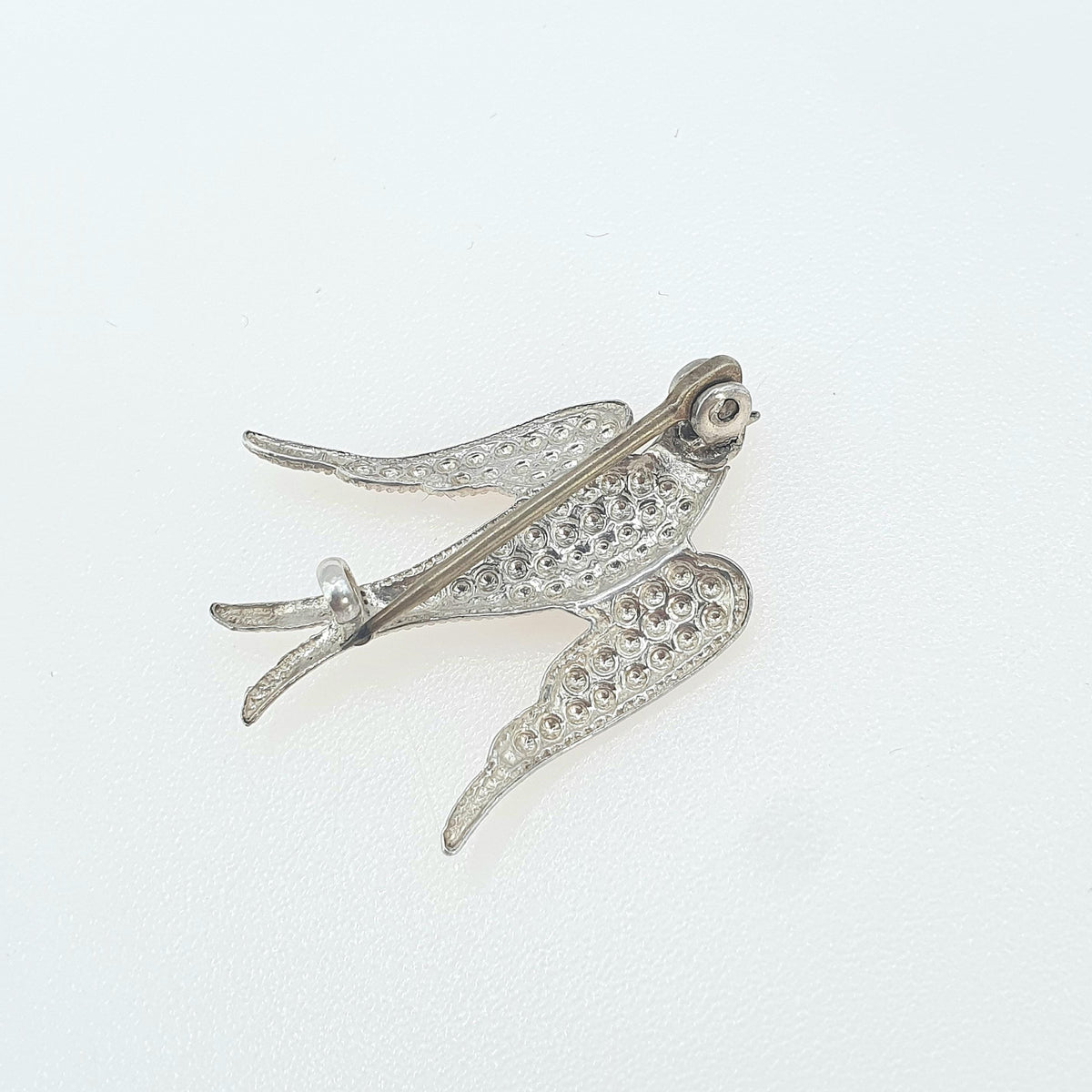 Antique Solid Silver Swallow Bird Brooch Victorian Sweetheart Pastry Cutter Birds Cute Swallow Swift Gift Rare Pin Vintage Jewelry Jewellery