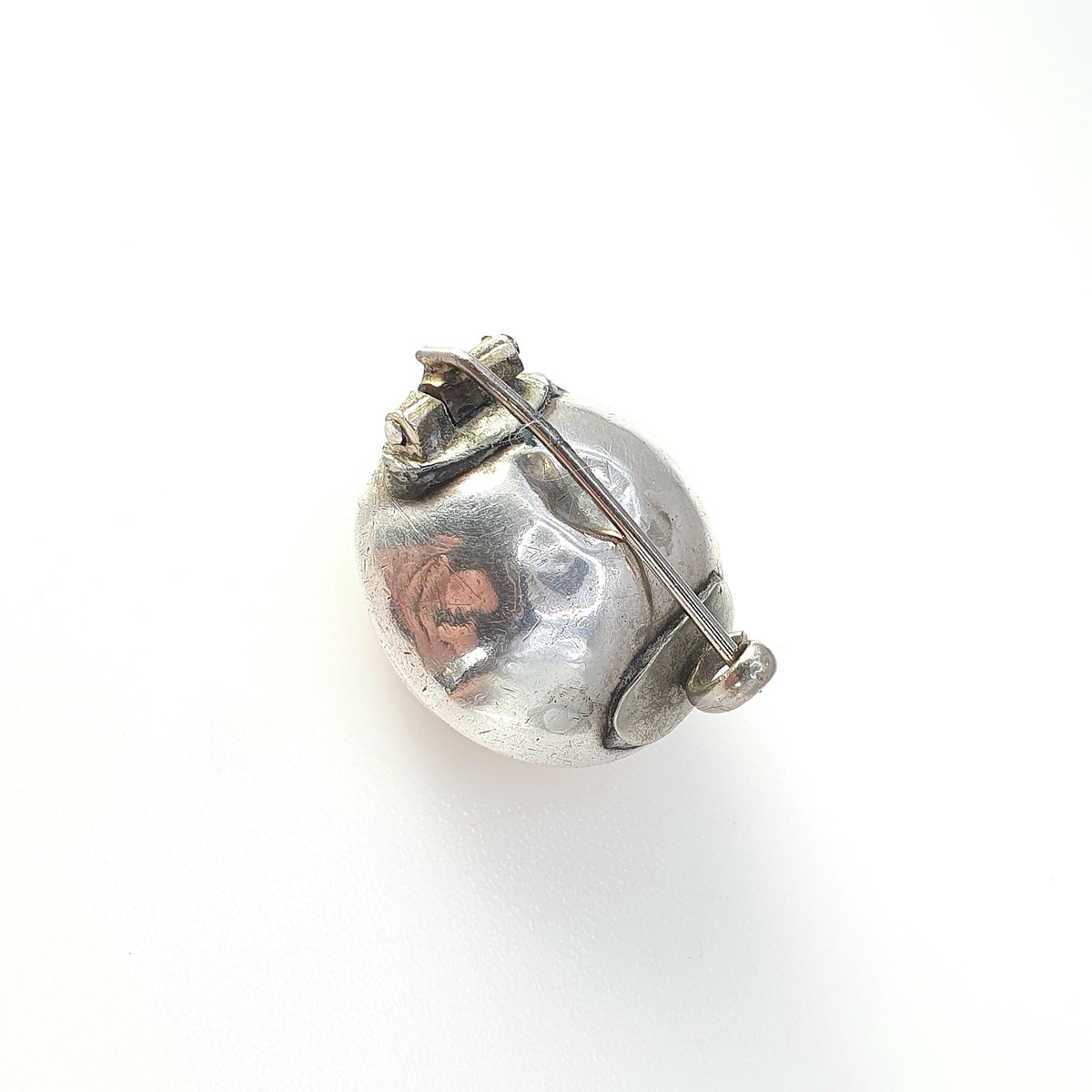 Antique Georgian Solid Silver Citrine Brooch Large Foiled Gemstone Genuine Quartz Early 1800s Vintage Womens Jewelry Jewellery