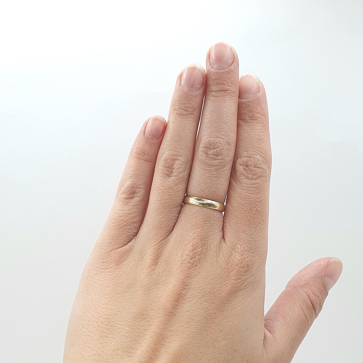 Vintage 9ct Gold Wedding Band Ring Solid 9k 9kt Stacking Stacker Yellow 375 Mens Womens Jewelry Jewellery UK N.5 or US 7