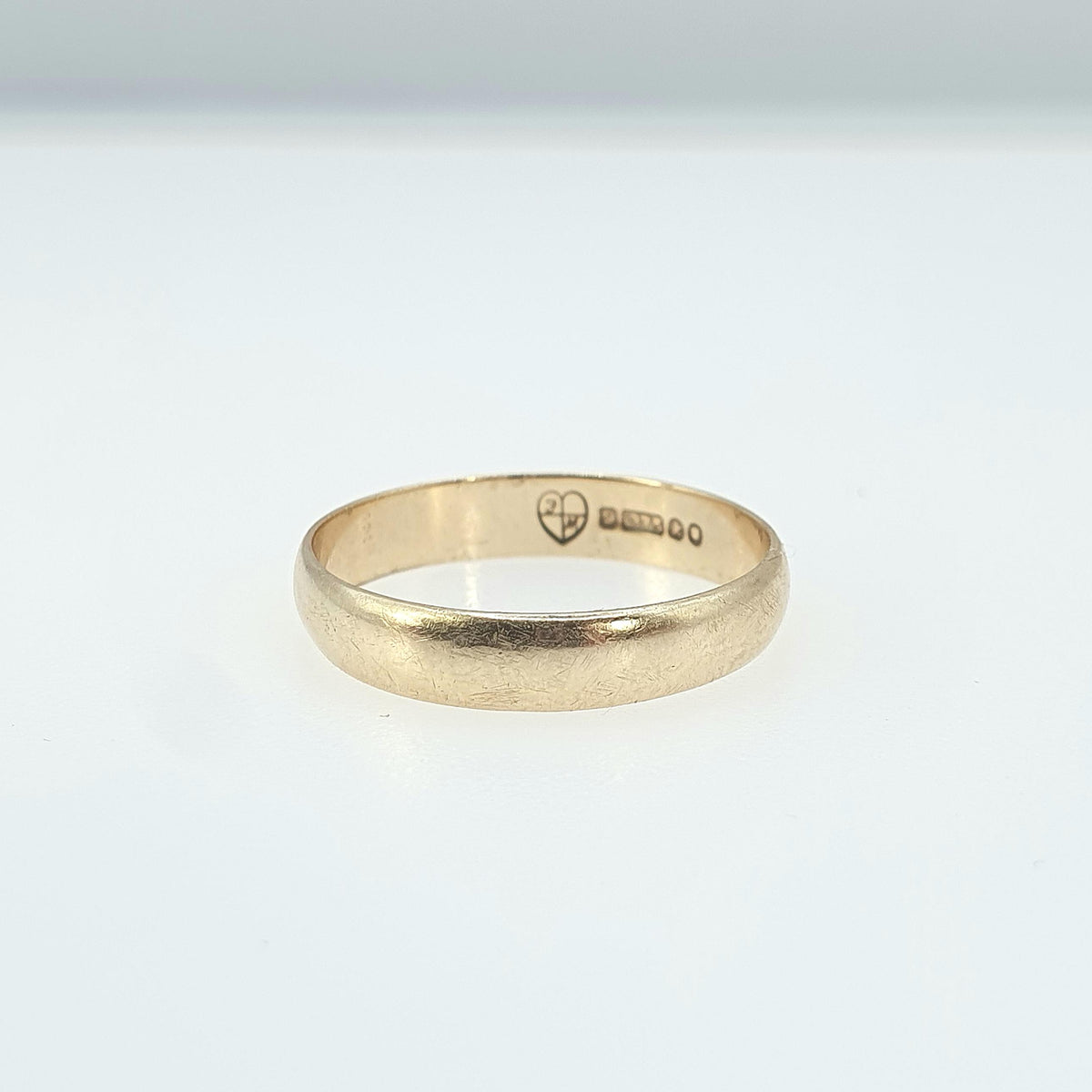 Vintage 9ct Gold Wedding Band Ring Solid 9k 9kt Stacking Stacker Yellow 375 Mens Womens Jewelry Jewellery UK N.5 or US 7